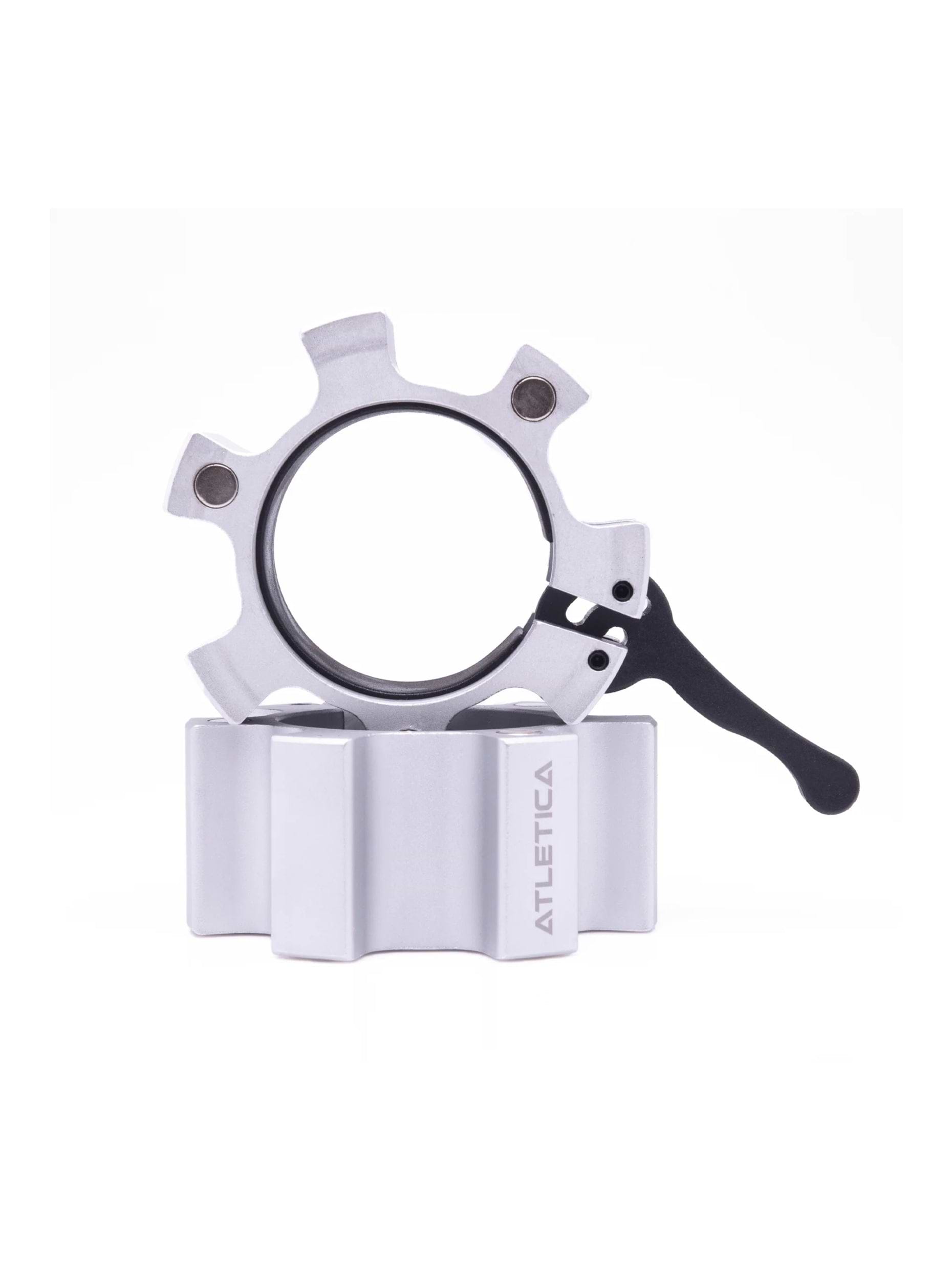 Aluminium Hantelverschlüsse Paarweise | 50 mm | Magnetisch | Gummischutz auf der Innenseite | Hervorragender Halt | 