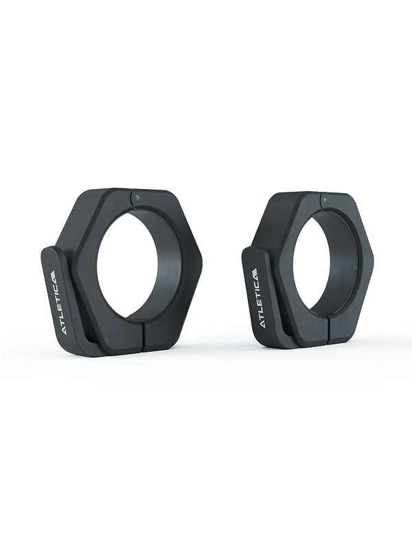 Slim HantelverschlüsseIdeal für 50mm Langhantelhülsen | Bruchsicheres Design | Platzsparendes Profil | Starke Verschlussgarantie