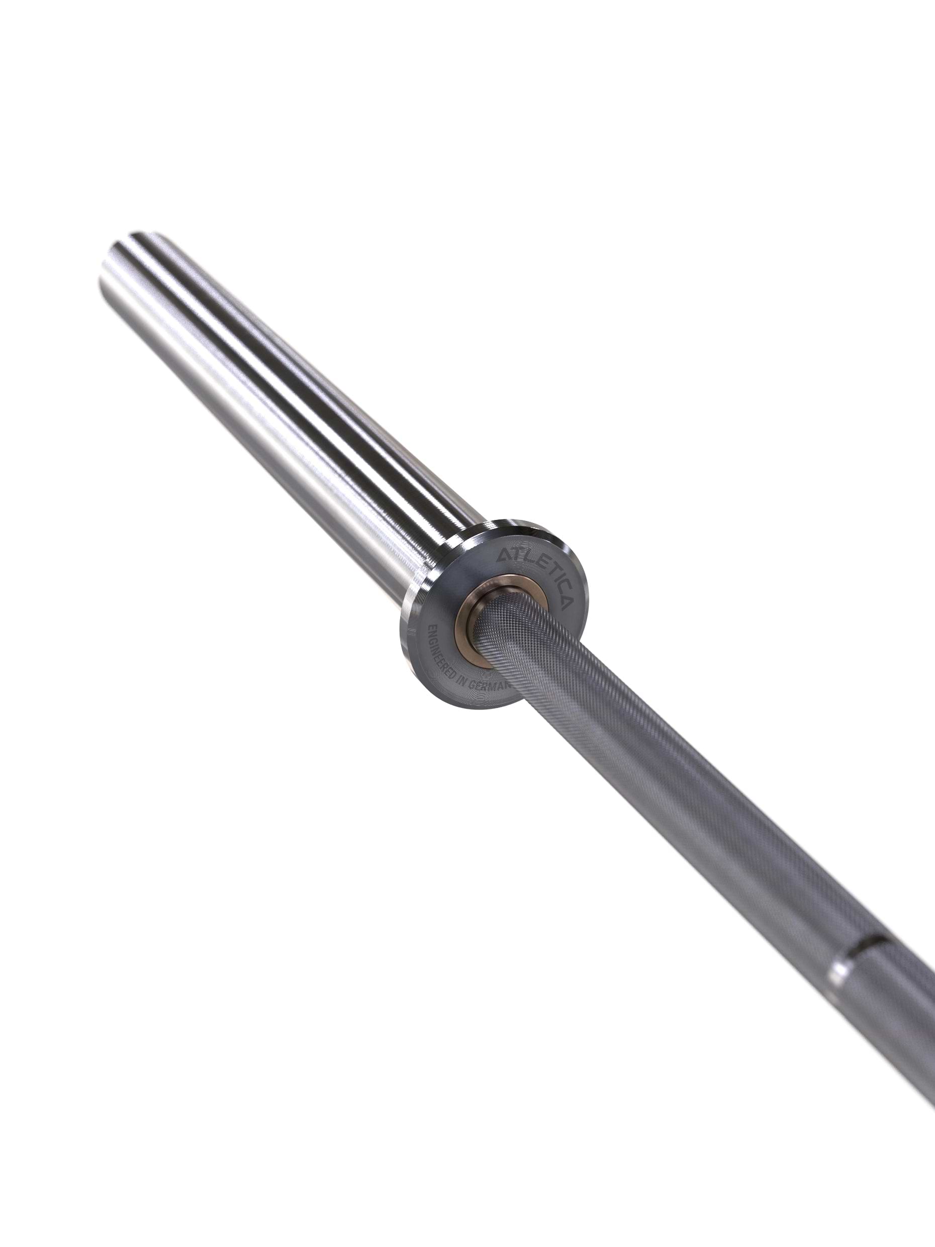 Hantelstangen: Langhantel Beta Powerlifting Langhantel, Entfessele Dein Powerlifting-Potential | 20kg | IPF-Markierung | Chrome / Military Green | 1200kg Belastbarkeit 