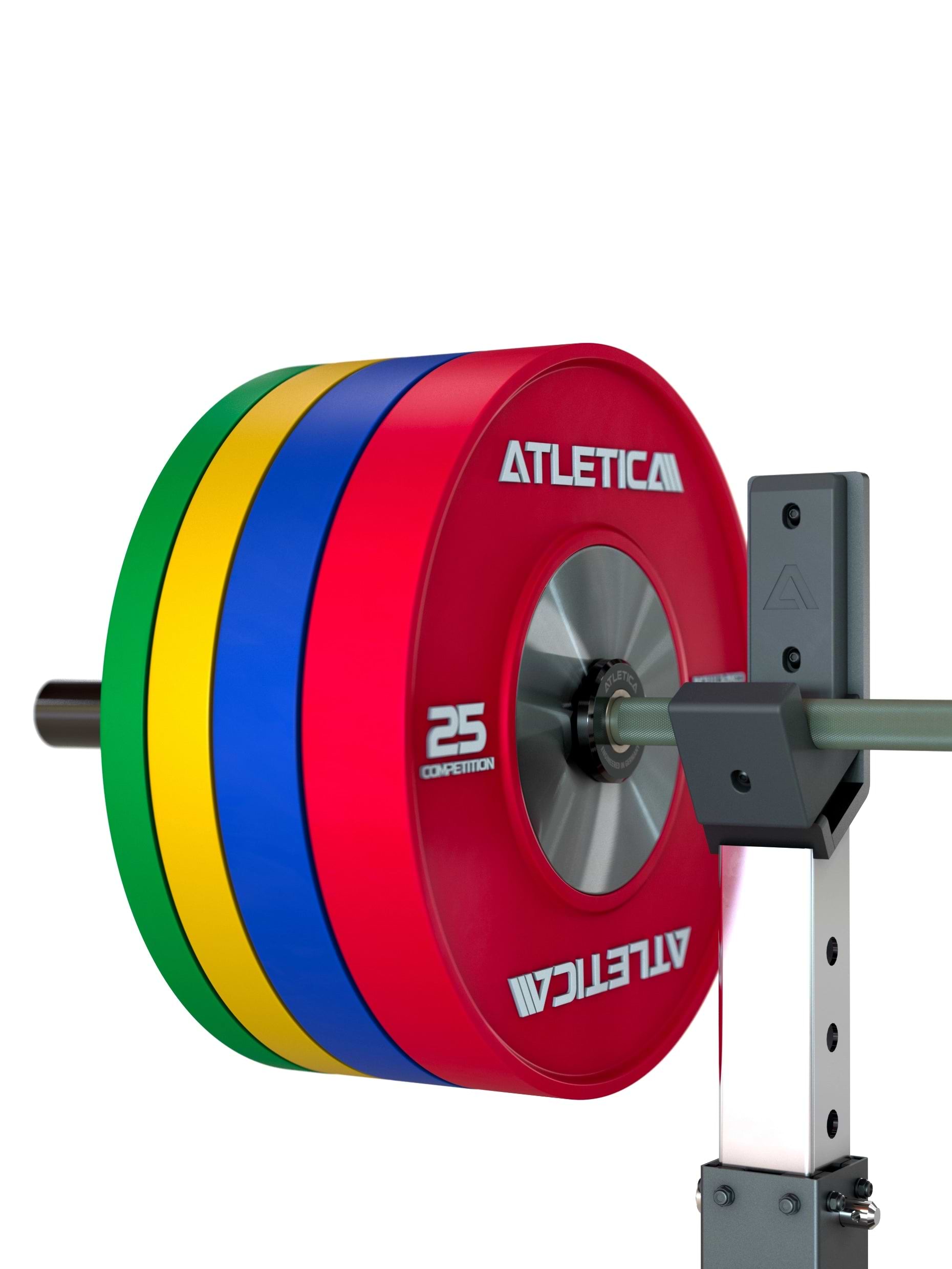 Hantelstangen: Langhantel Beta Powerlifting Langhantel, Entfessele Dein Powerlifting-Potential | 20kg | IPF-Markierung | Chrome / Military Green | 1200kg Belastbarkeit 