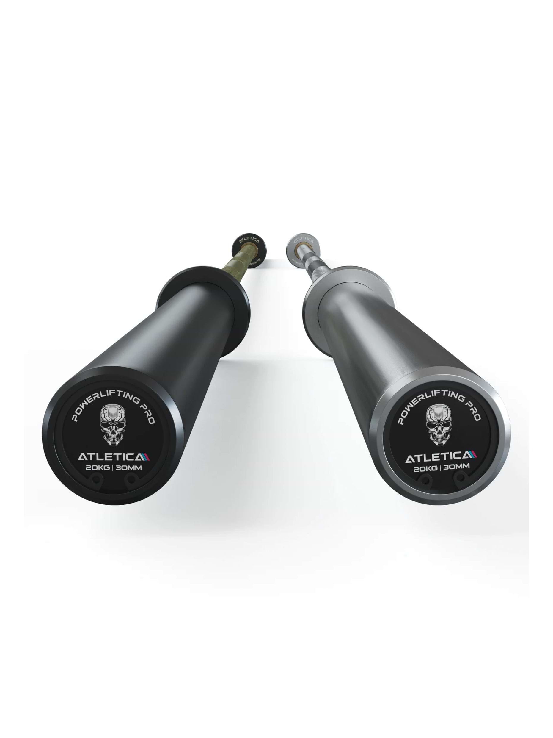 Hantelstangen Set Beta: Spezielle Powerlifting Hantelstange | 190kg Bumper Plates | Pro Collars | Kraft und Präzision,