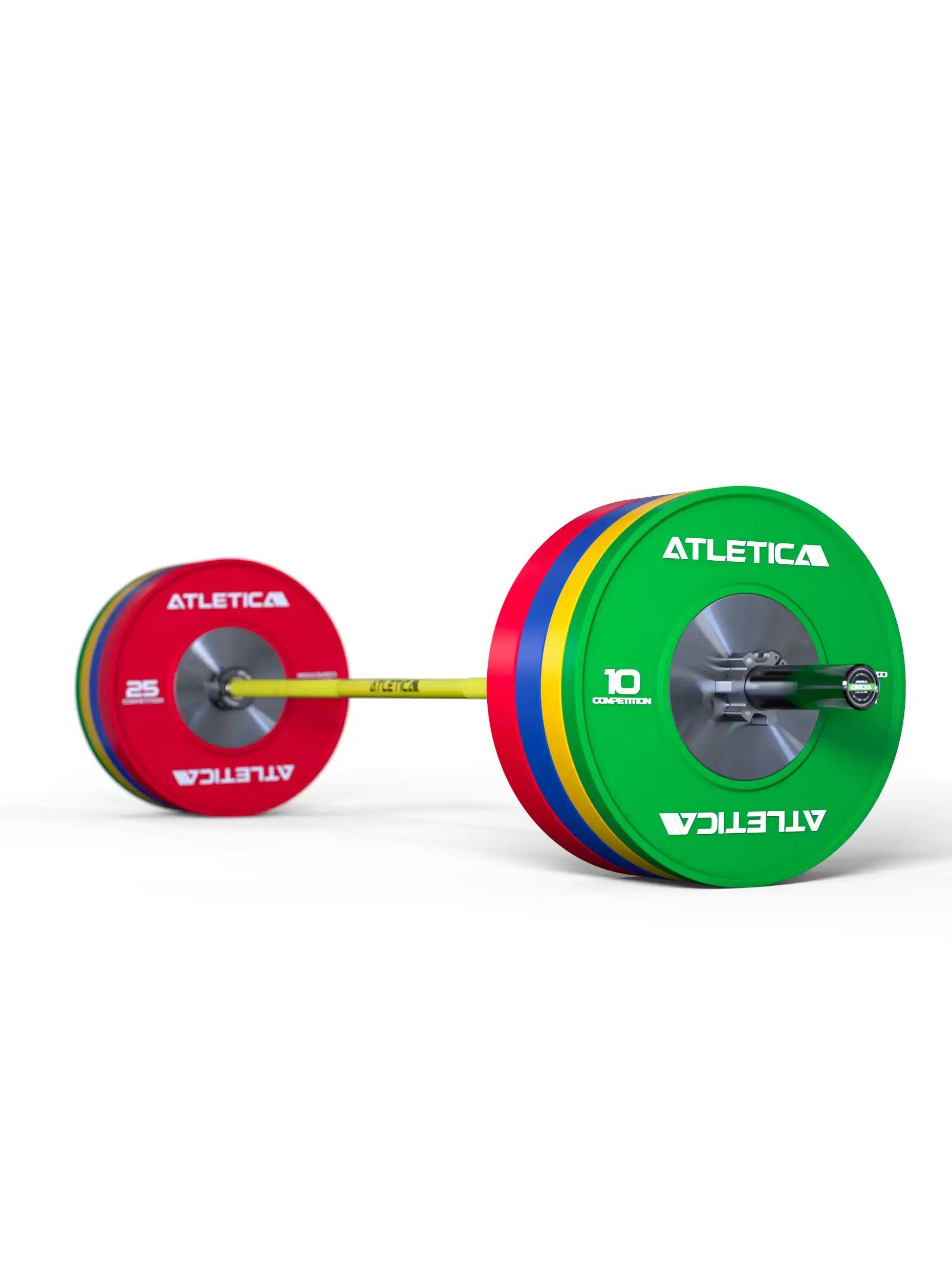 Hantelstangen, Delta Hybrid-Langhantel Electric Yellow: Für Weightlifting, Powerlifting und Functional Training