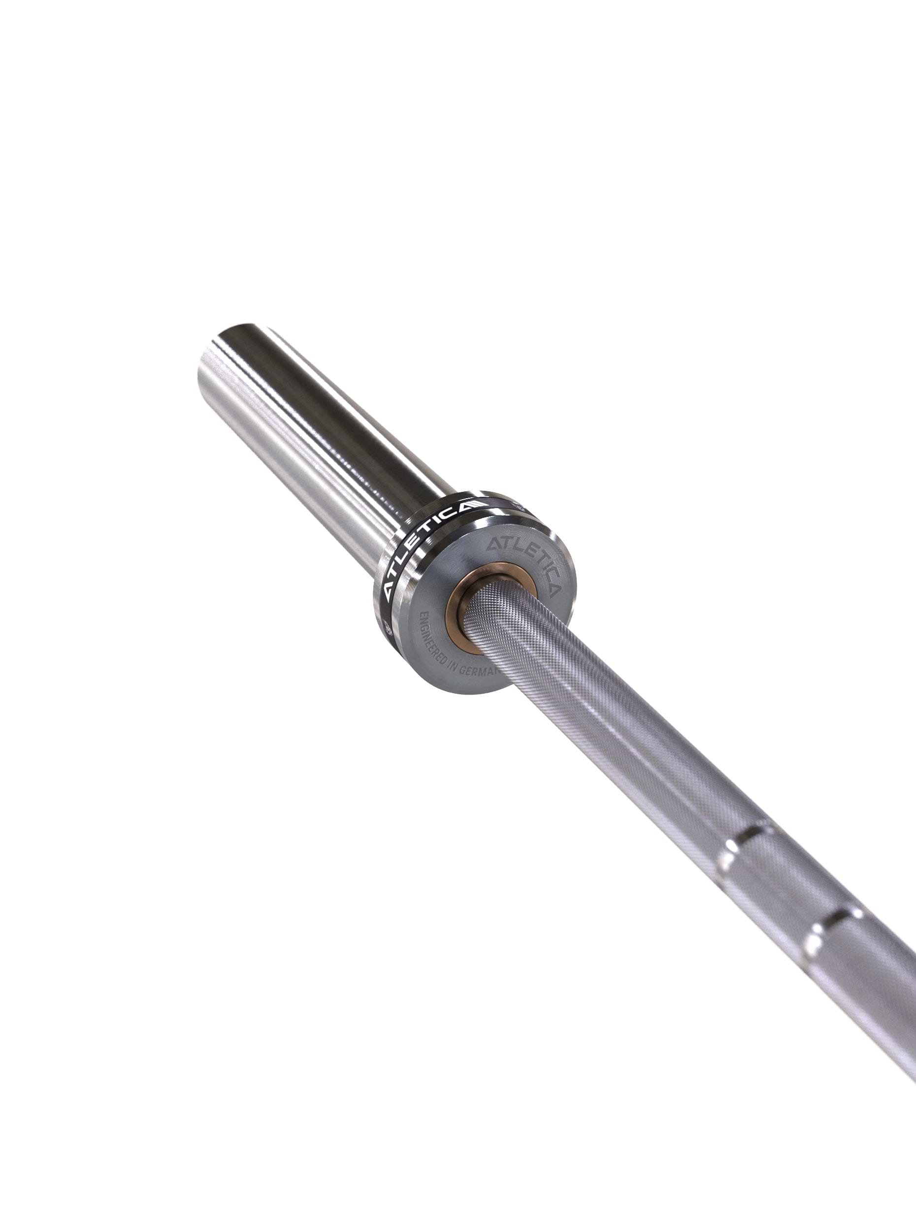 Hantelstangen, Langhantel Zeta: geringe Länge für kleine RäumeIdeal für Kraft & Platzeffizienz im Heim-Fitnessstudio | 15kg | IPF & IWF Markierungen