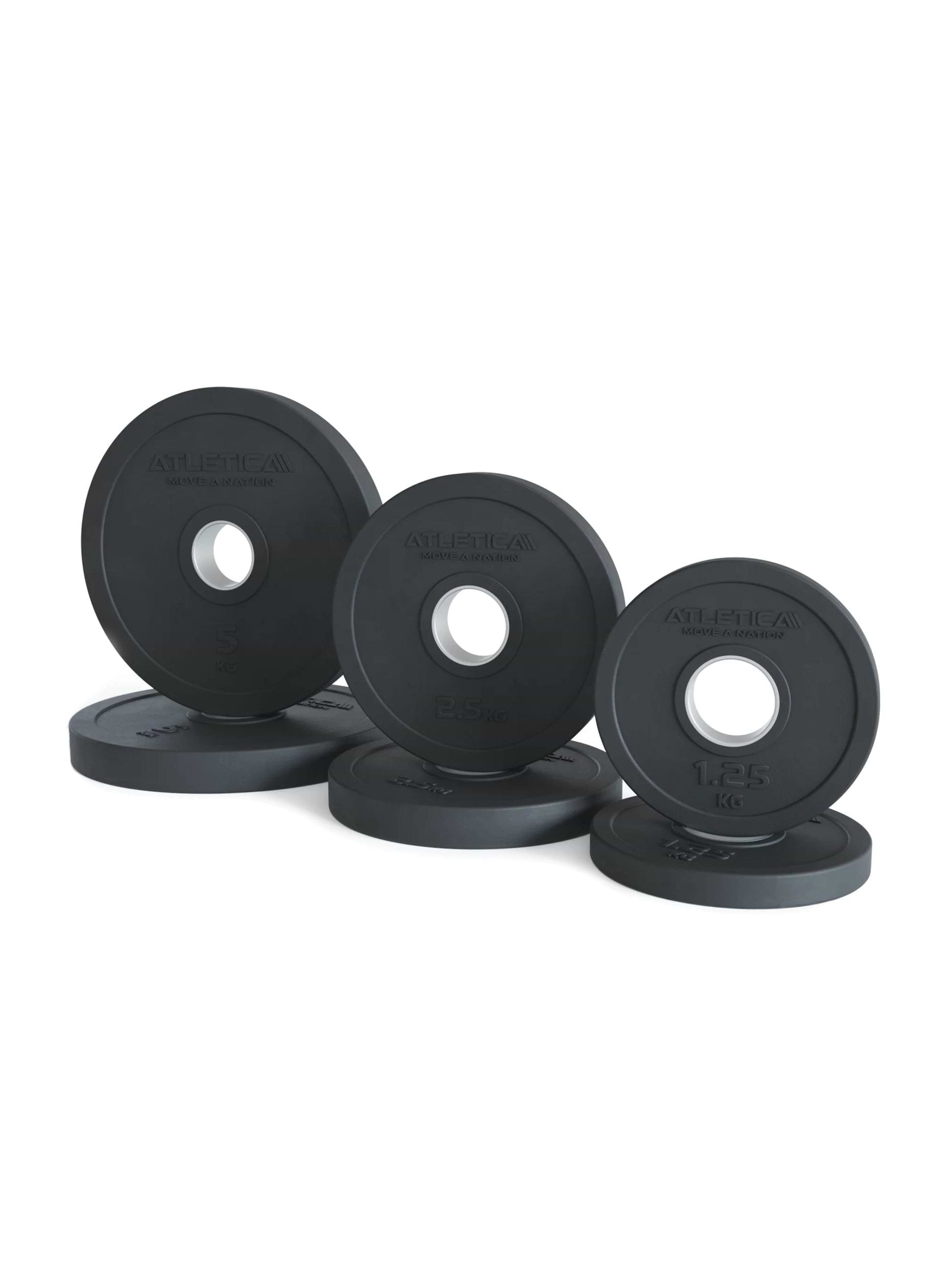 Kleine Hantelscheiben Rubber Plates 1.25kg| Erlaubt die Skalierung der Gewichte in kleinen Schritten | Edelstahl Ring | 50 mm size_2x1-25kg