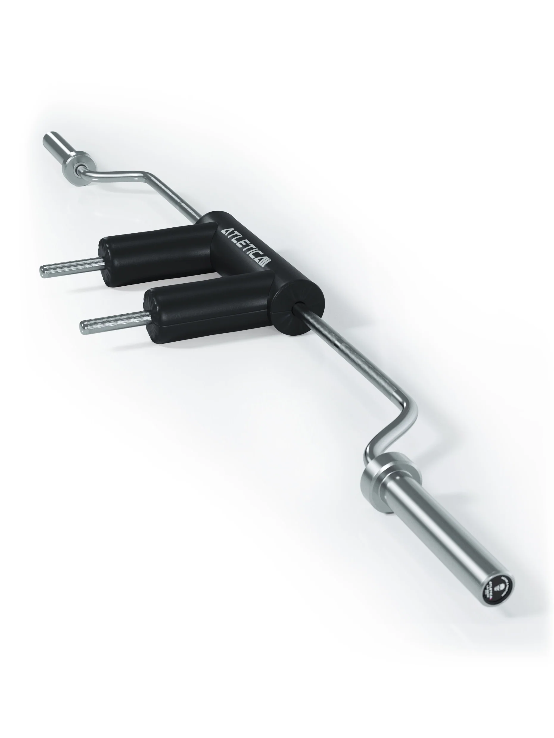 Safety Squat Bar: safer/joint-friendly squats | pleasant grips/padding | relieves shoulders/back