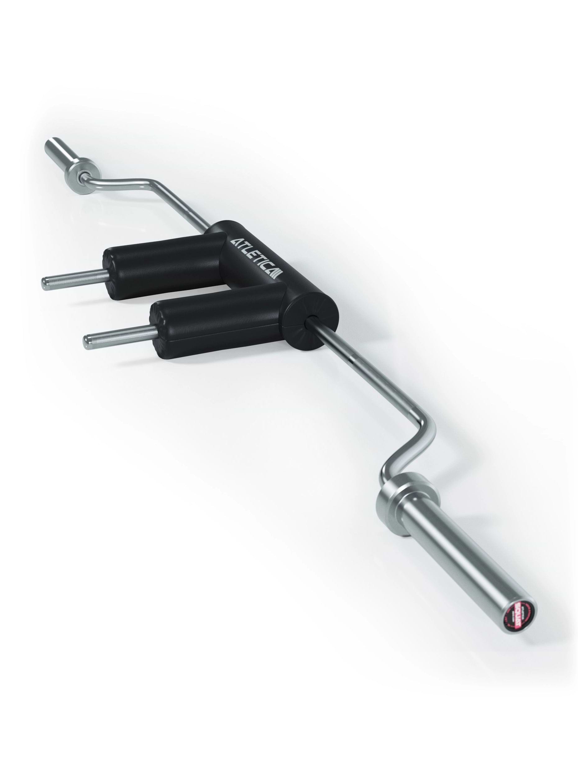 Safety Squat Bar: Sichereres/gelenkschonendes Kniebeugen | Angenehme Griffe/Polster | Entlastet Schultern/Rücken