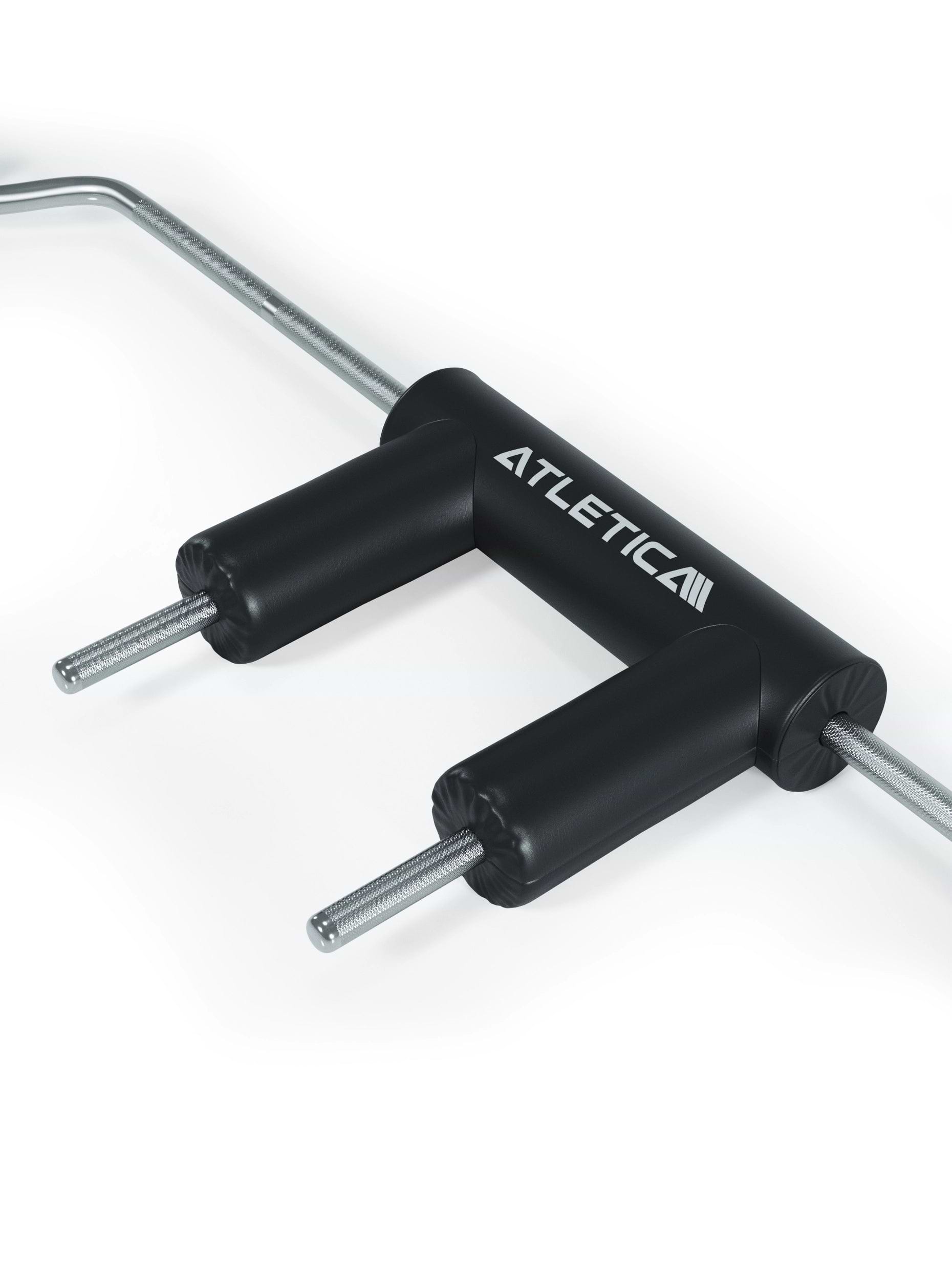 Safety Squat Bar: Sichereres/gelenkschonendes Kniebeugen | Angenehme Griffe/Polster | Entlastet Schultern/Rücken