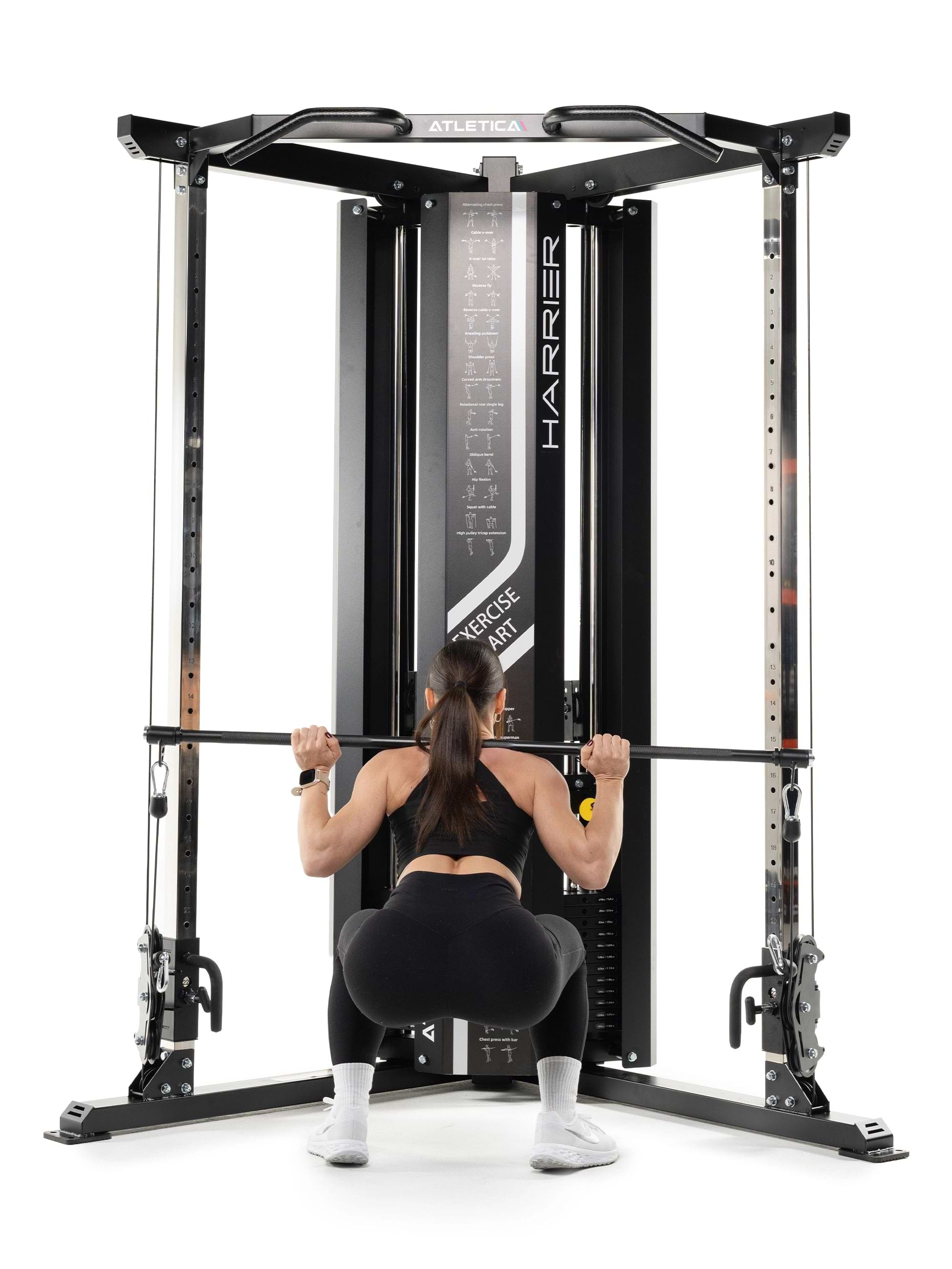 Kniebeuge am Kabelzug der Harrier Kabelzugstation