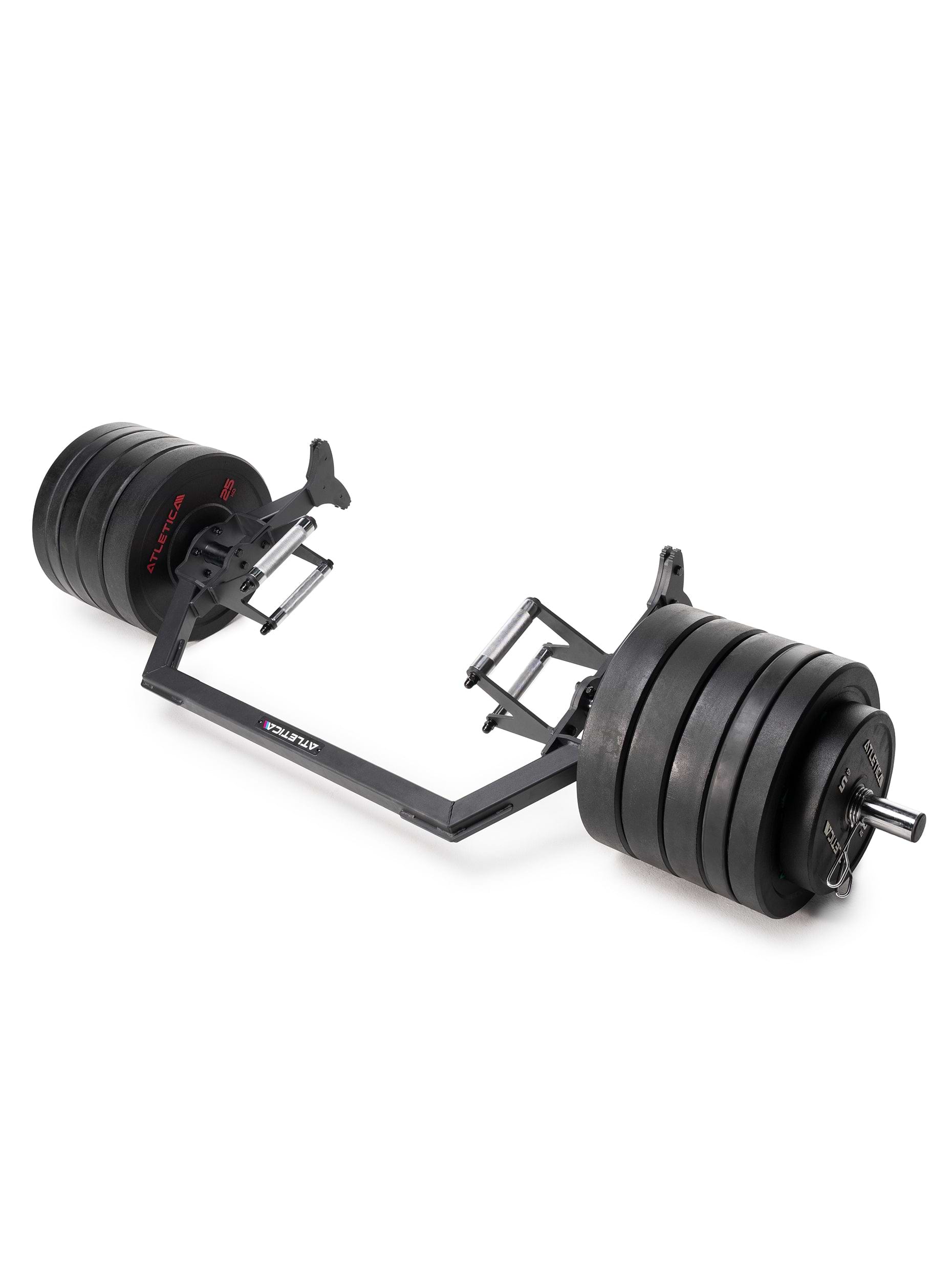 Hex Bar Stange mit Bumper Plates Gewichten