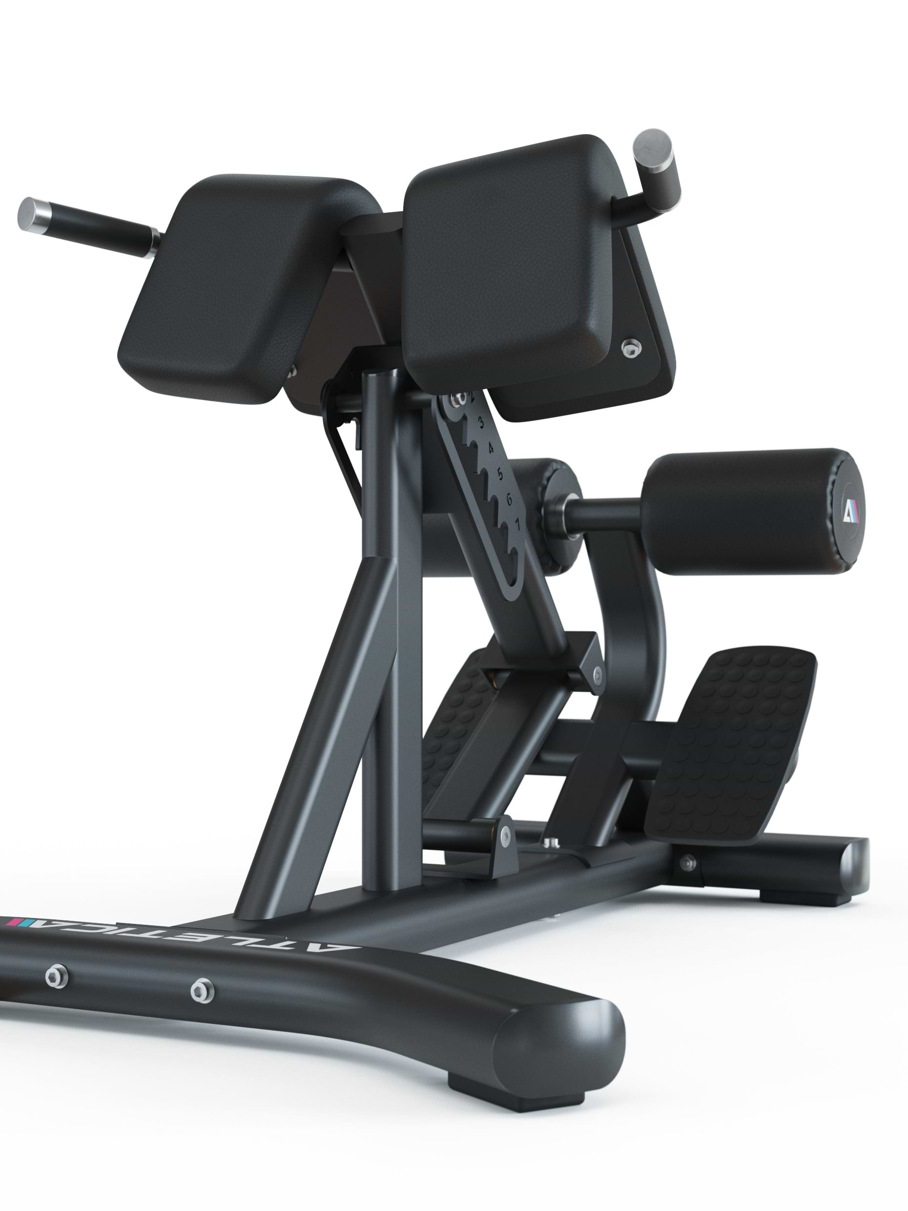 Rückenstrecker Hyperextension Fitnessgerät Hyperback: hochwertige ergonomische Polster