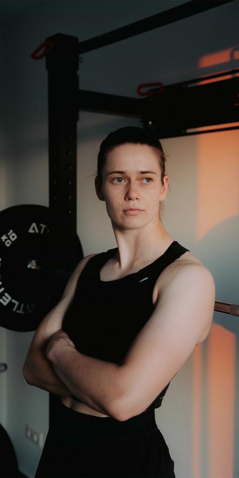 Stina Johannes im Home Gym