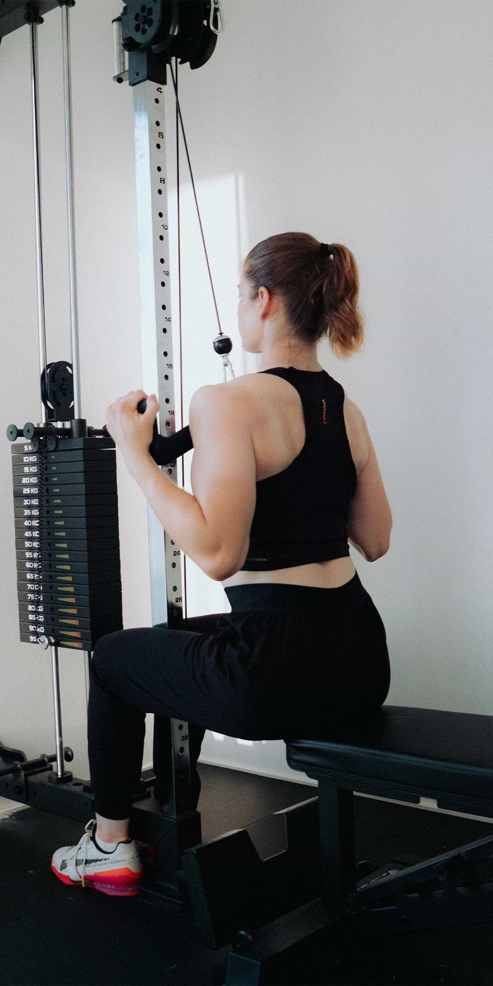 Stina Johannes beim Latziehen