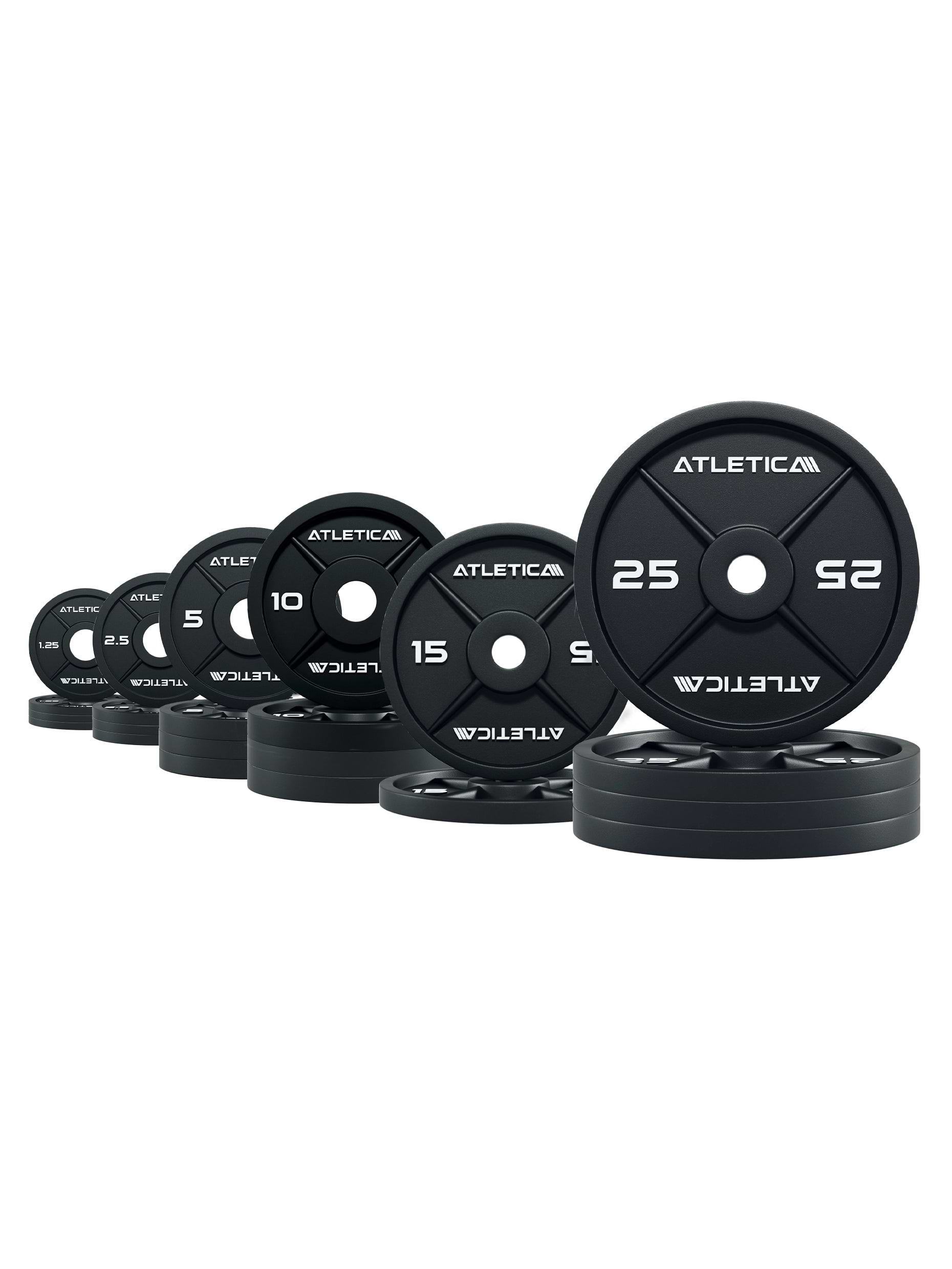 Gewichte Iron plates: Hantelscheiben Gusseisen Set 205 kg Iron Plates Set | Bestehend aus 4x1.25kg | 4x2.5kg | 4x5kg | 4x10kg | 2x15kg | 4x25kg