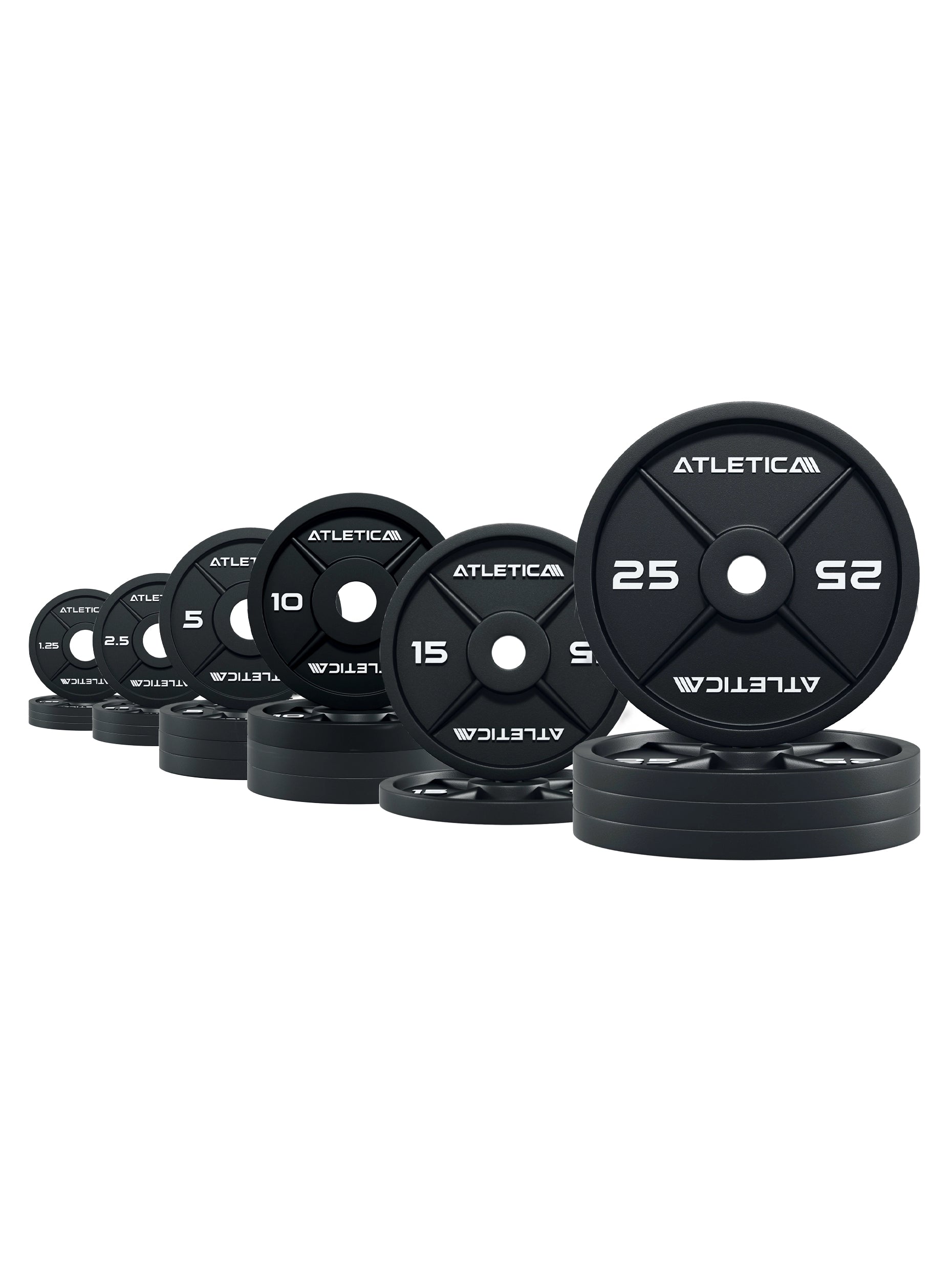 Gewichte Iron plates: Hantelscheiben Gusseisen Set 205 kg Iron Plates Set | Bestehend aus 4x1.25kg | 4x2.5kg | 4x5kg | 4x10kg | 2x15kg | 4x25kg