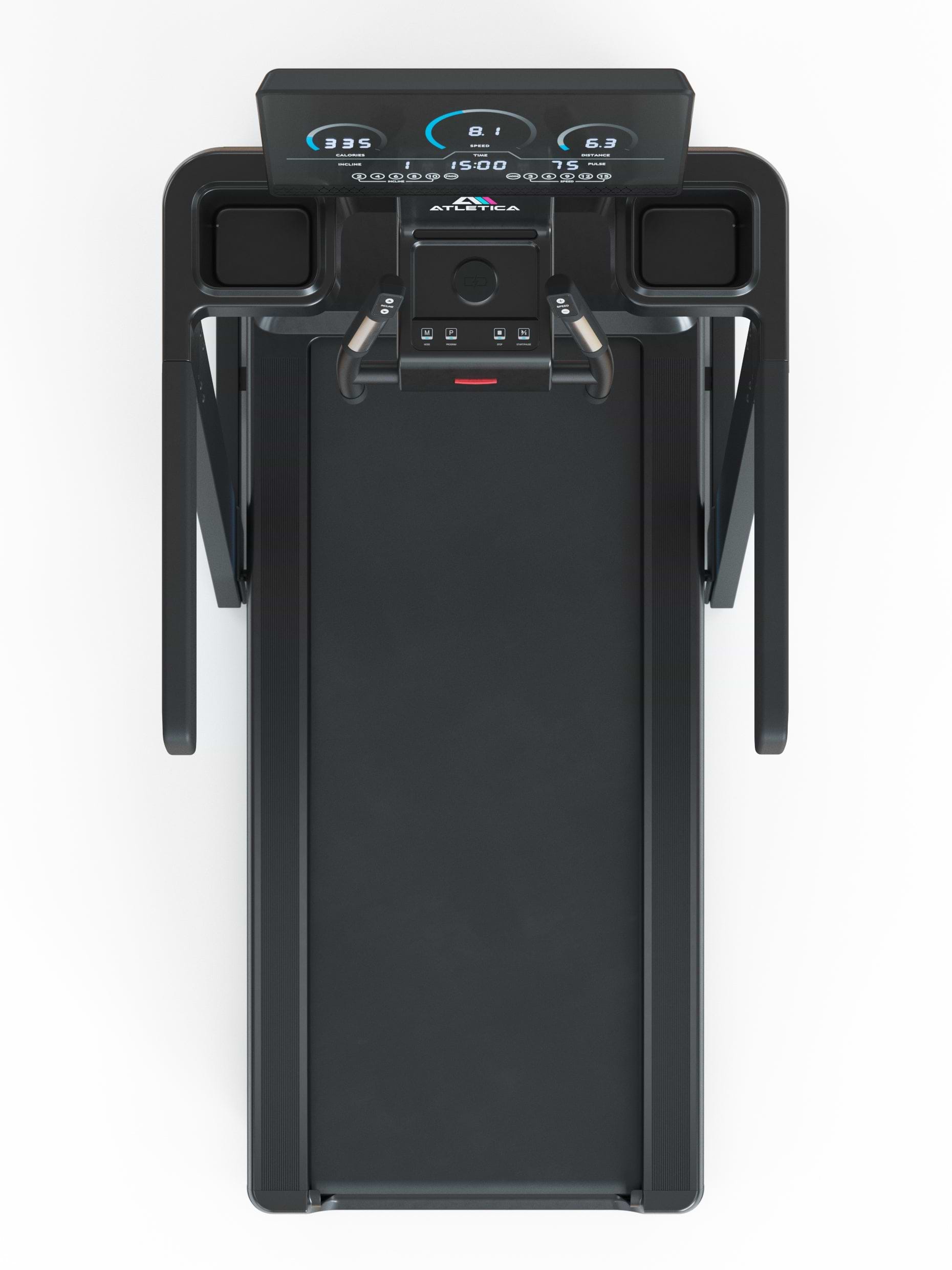 Laufband von Atletica Jet: stabil, mit großem Cockpit 