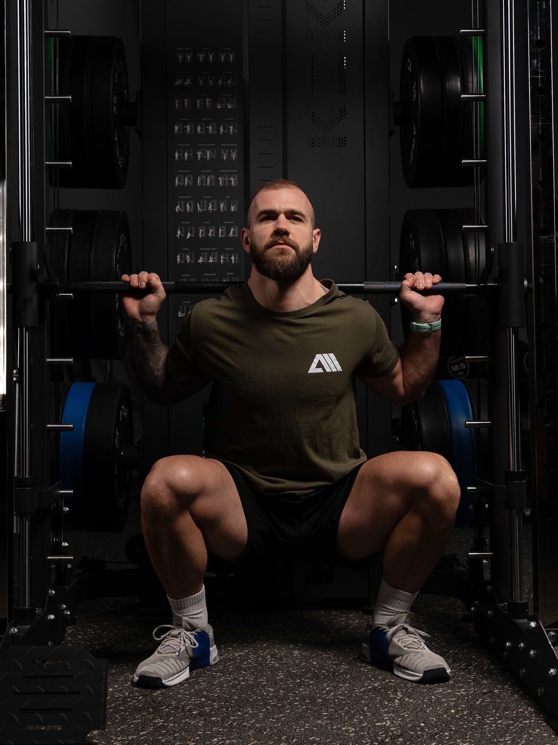 Back Squat an der KSK Multipresse 