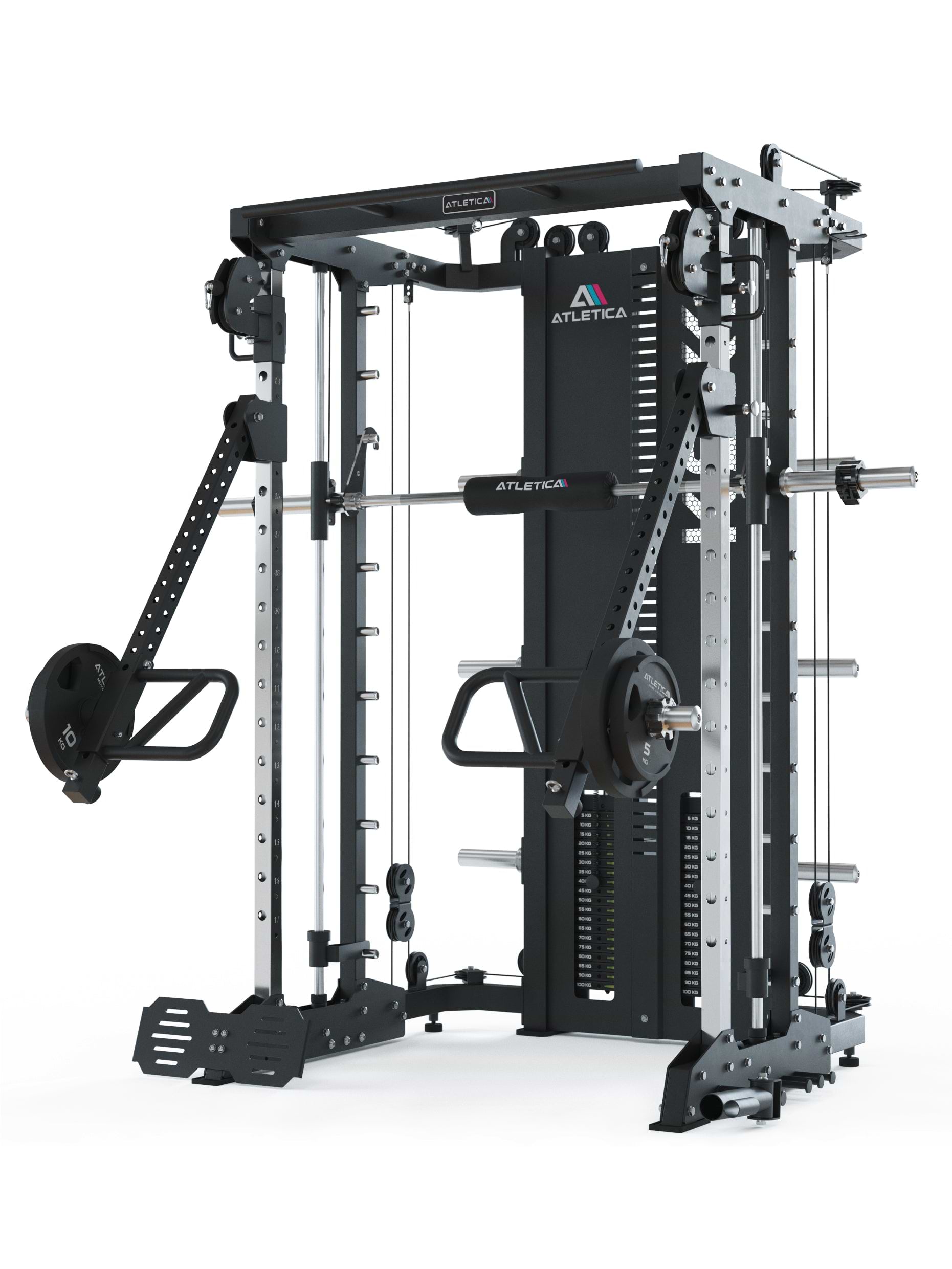 Kraftstation KSK Target Set: KSK Multipresse mit 2 x 90 kg Steckgewichten, inklusive Jammer Armen und Beinpresse