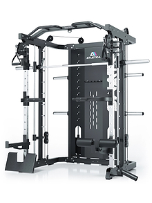 Kraftstation SWAT: Vereint Power Rack, Smith Machine und dualen Kabelzug