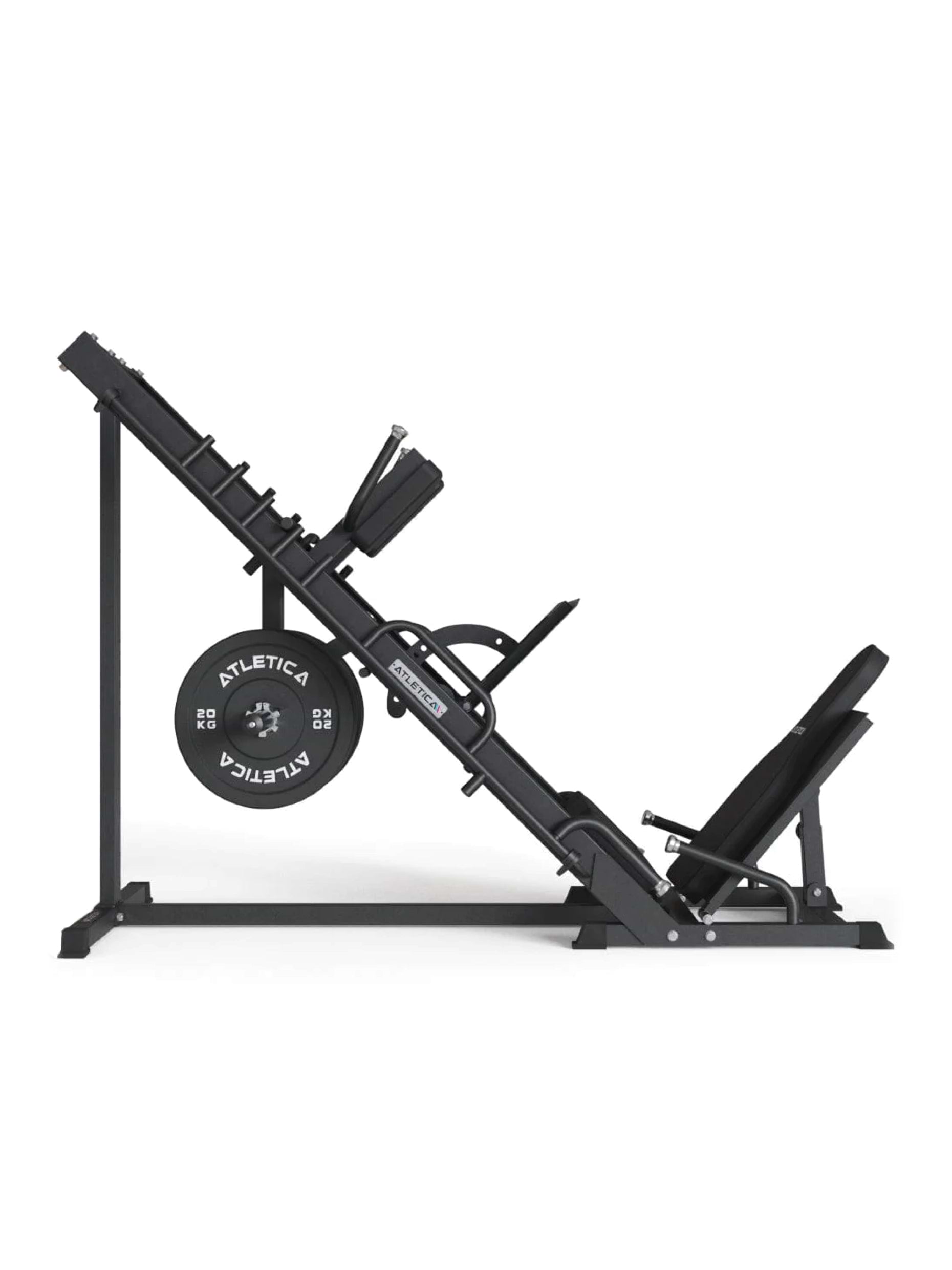 Kraftgerät Beinpresse Hackenschmidt Combo 2-1: 8-fach gelagerte Schlittenführung