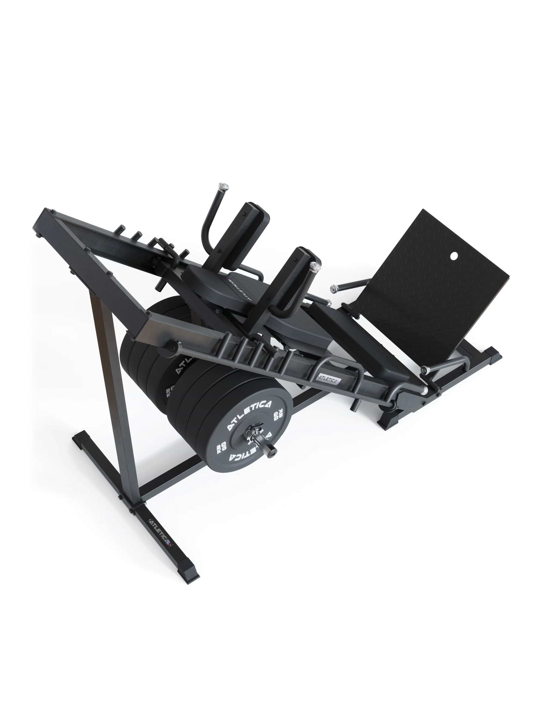 Kraftgerät Beinpresse Hackenschmidt Combo 2-1: schneller Wechsel zwischen den Übungen