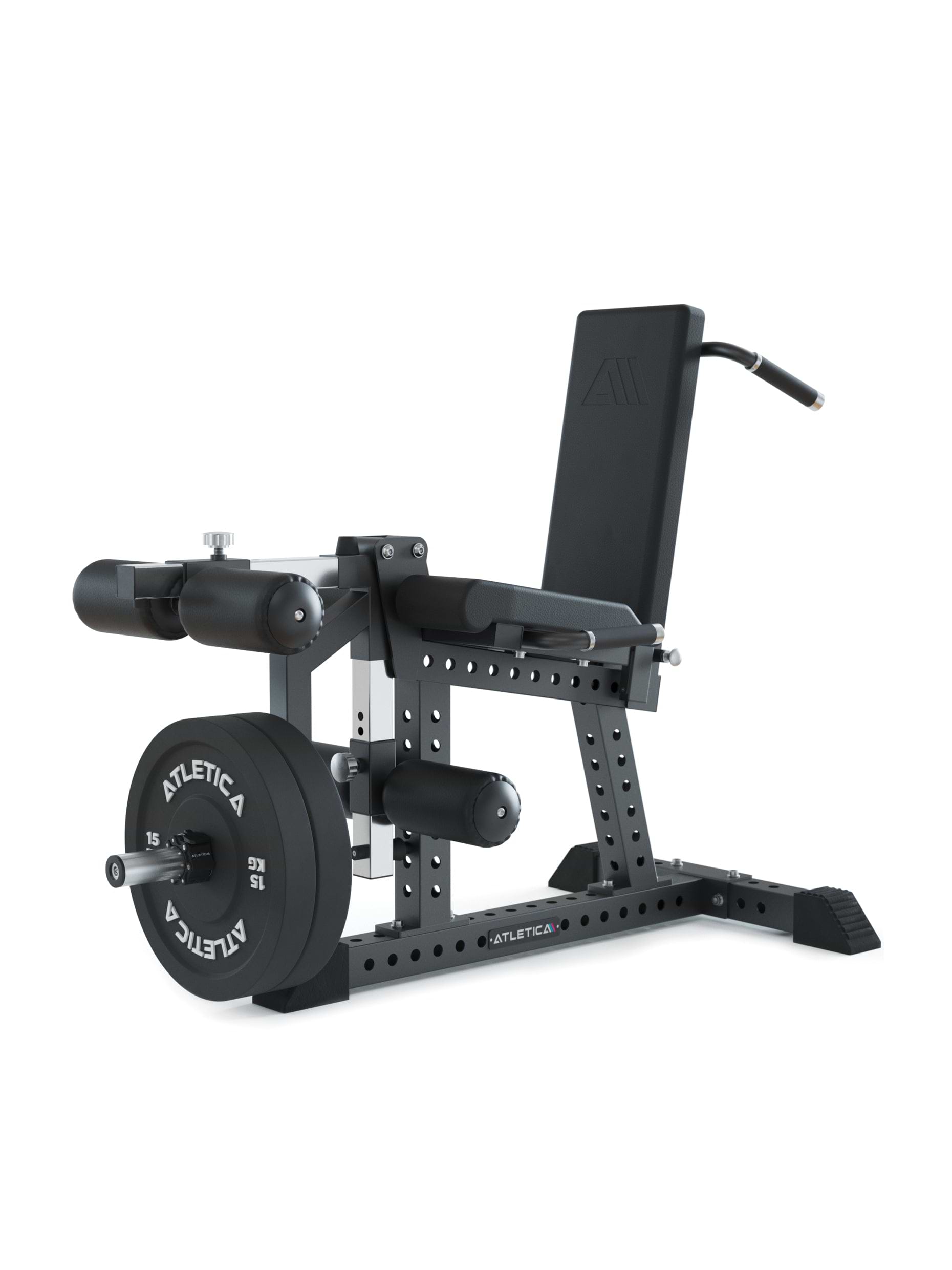 Kraftgeräte, Beinbeuger Beinstrecker Quadriga: hohe Sitzposition | verstellbares Beinpolster | effektive Lastkurve