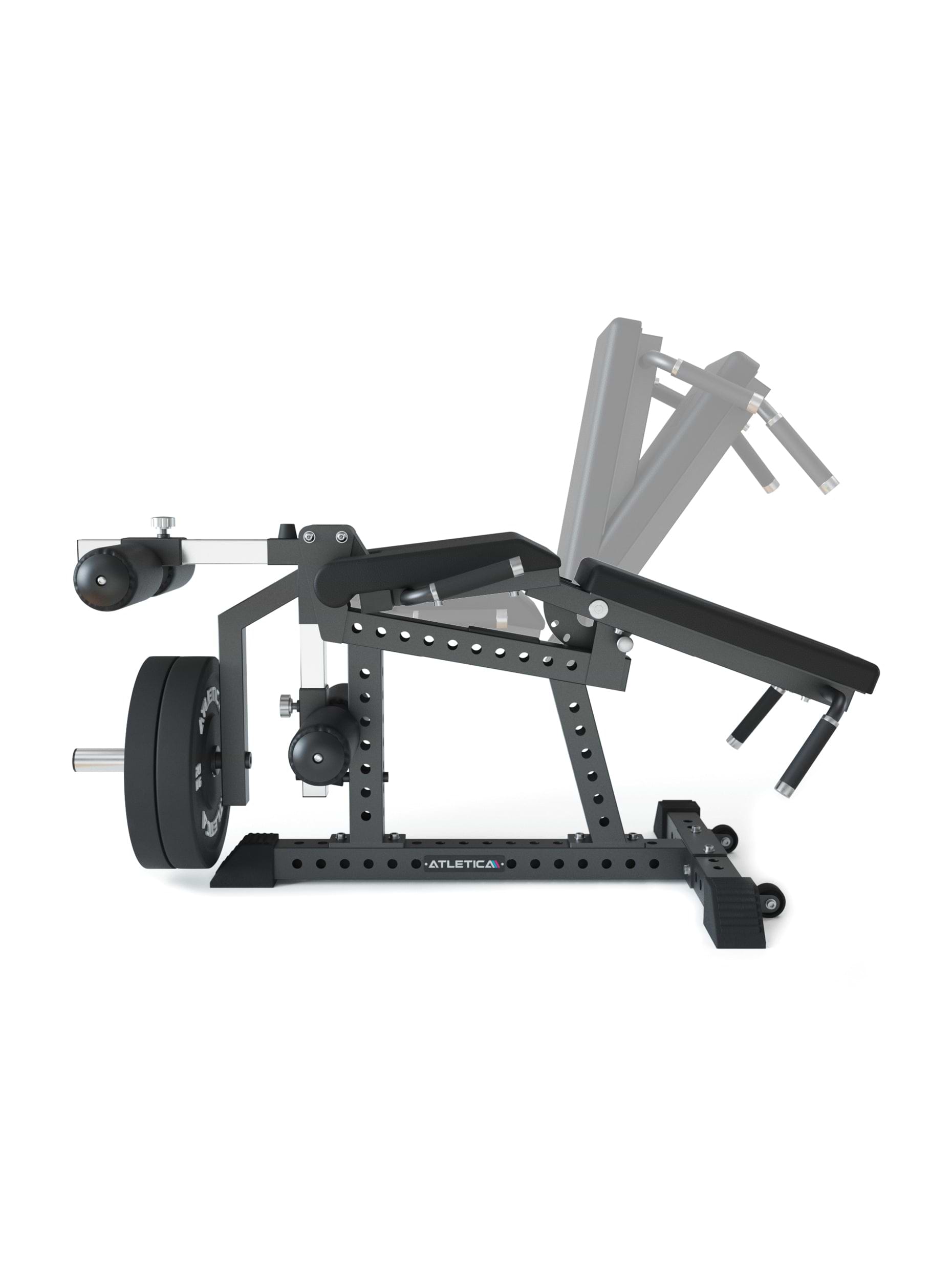 Kraftgeräte, Beinbeuger Beinstrecker Quadriga: hohe Sitzposition