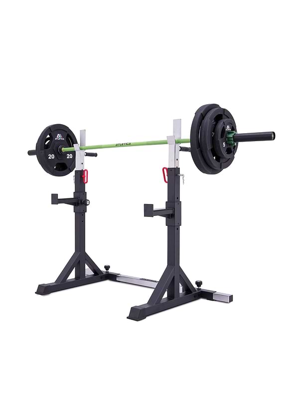 Atletica Free Stands Squat Rack mit Langhantel