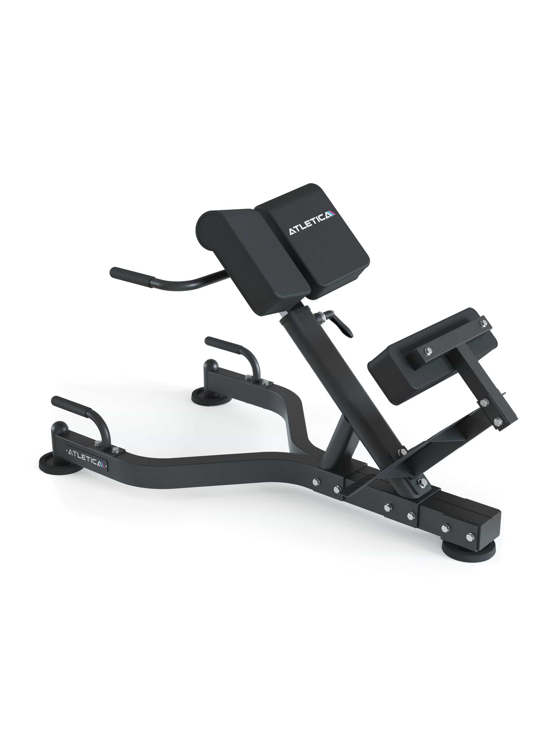 Kraftgerät Hyperextension verstellbar, Training der Rückenstrecker, 200kg Belastbarkeit, hohe Stabilität, variabel einstellbar, extra Griffe für Liegestütze