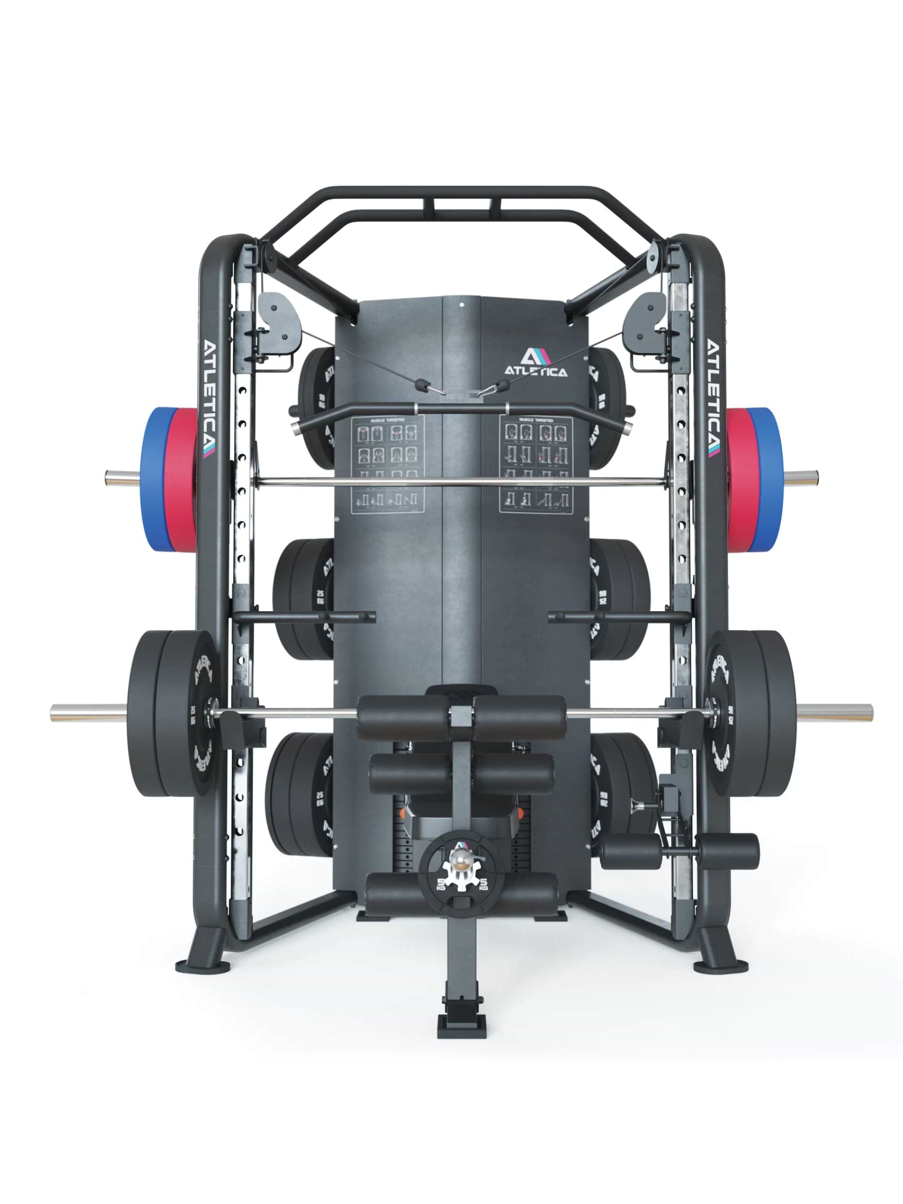 ATLETICA Kraftstation Multipresse, Premium Smith Maschine DarkStar