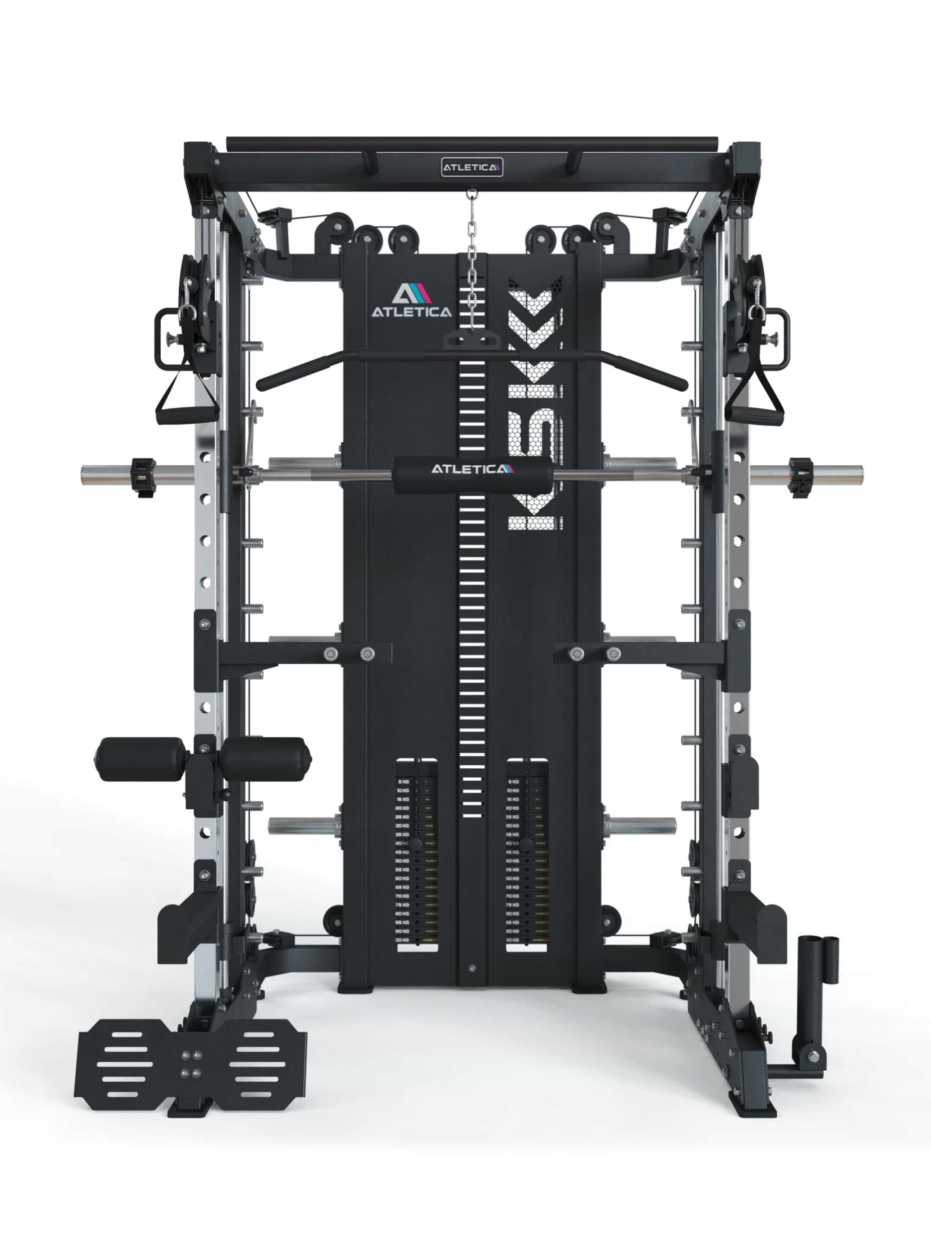 Multipresse KSK Combat mit Hantelbank Set: Smith Machine, 