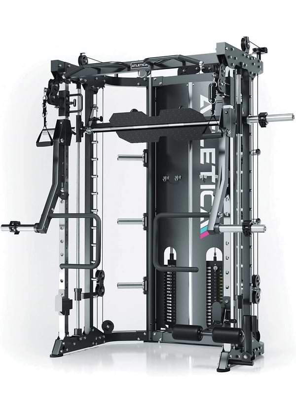 ATLETICA Prime multistation med Smith Machine, kabeltræk, vægtskiveoptagelse