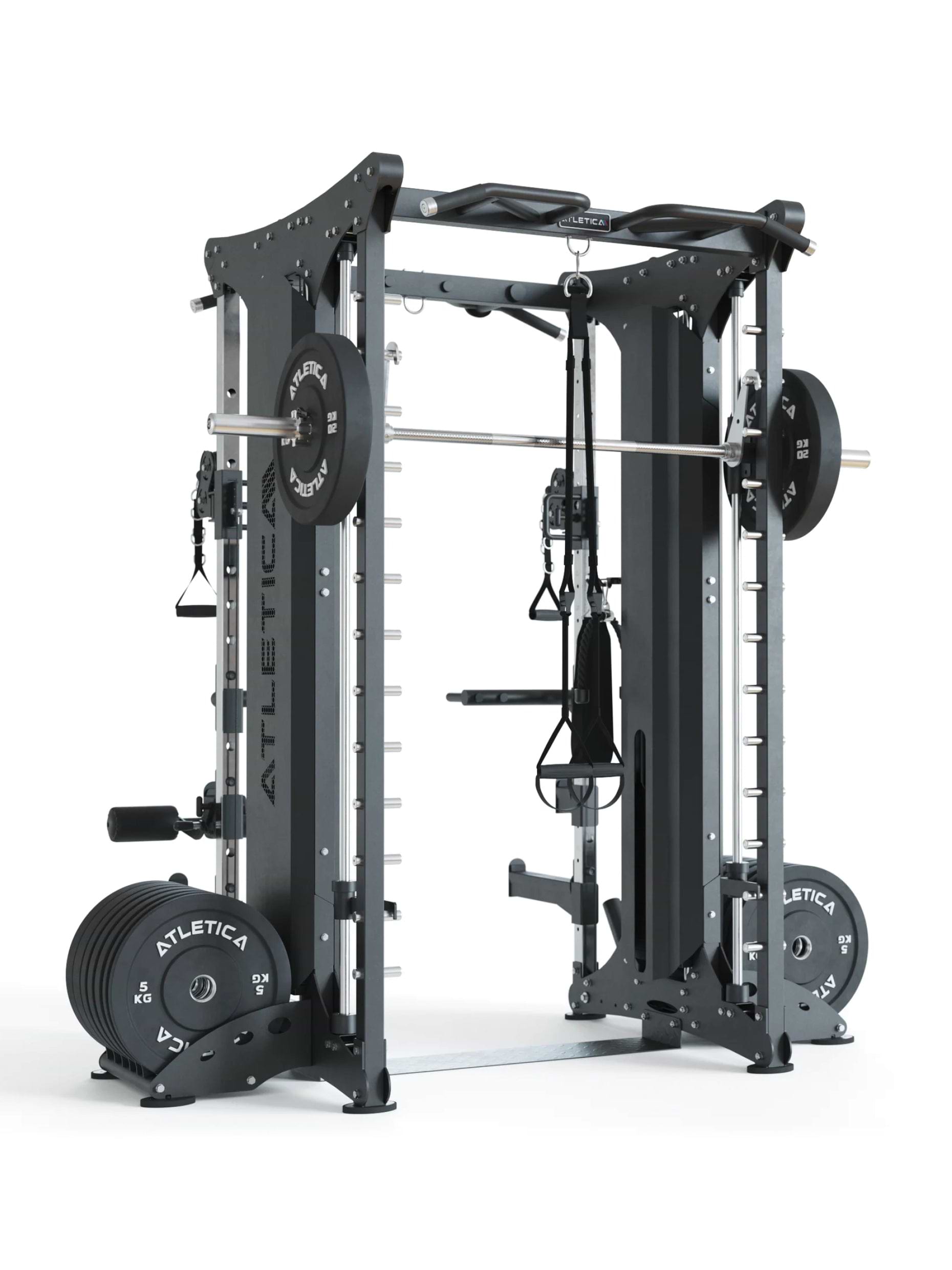 X-Dual Kraftstation: Studio Qualität, Training zu zweit, entkoppelte Smith- und Kabelzugfunktion, zwei separat aufgebaute Einheiten