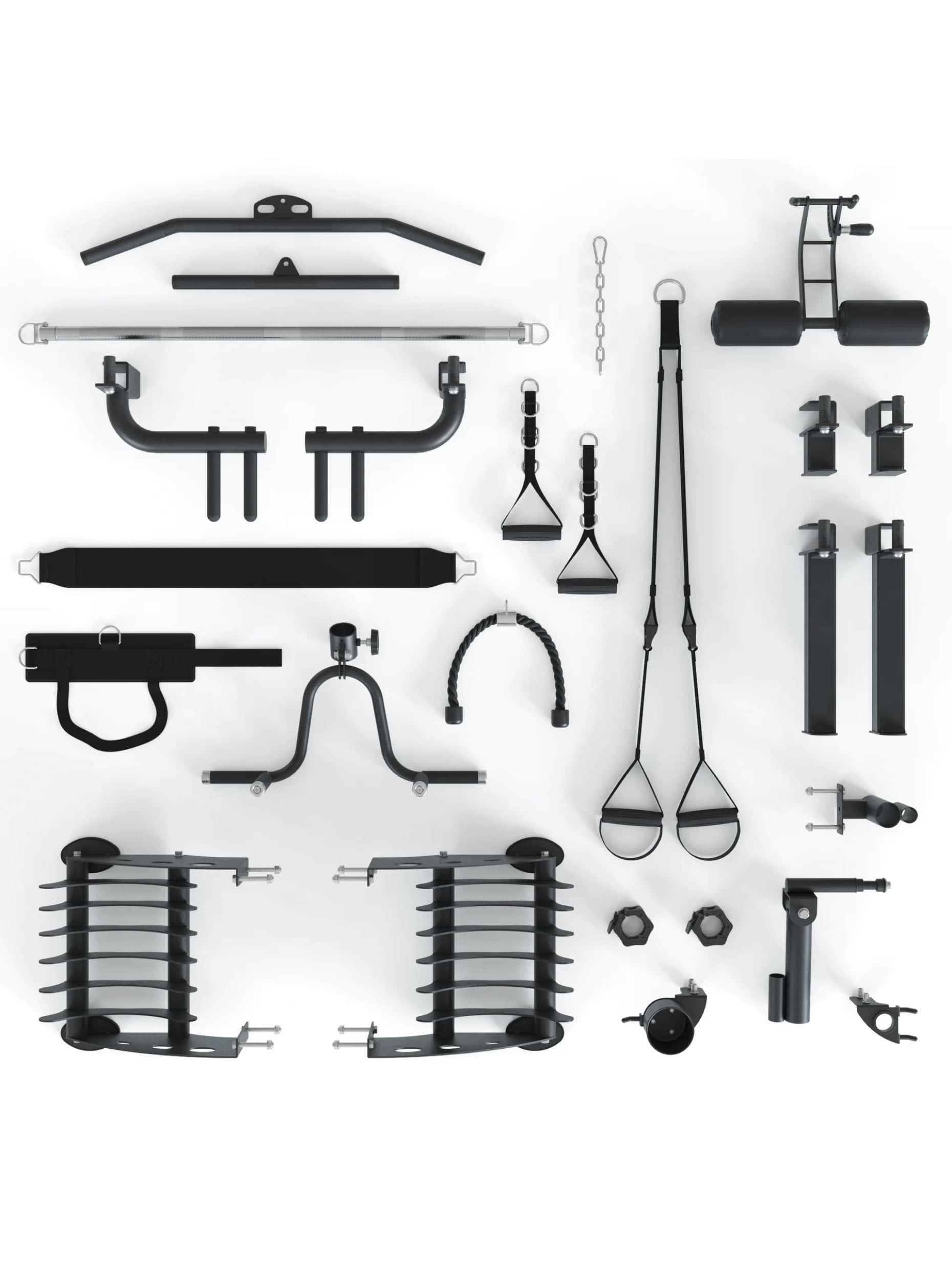 Kraftstation Multipresse: Doppelseitige Smith Maschine X-Dual, Anbauteile