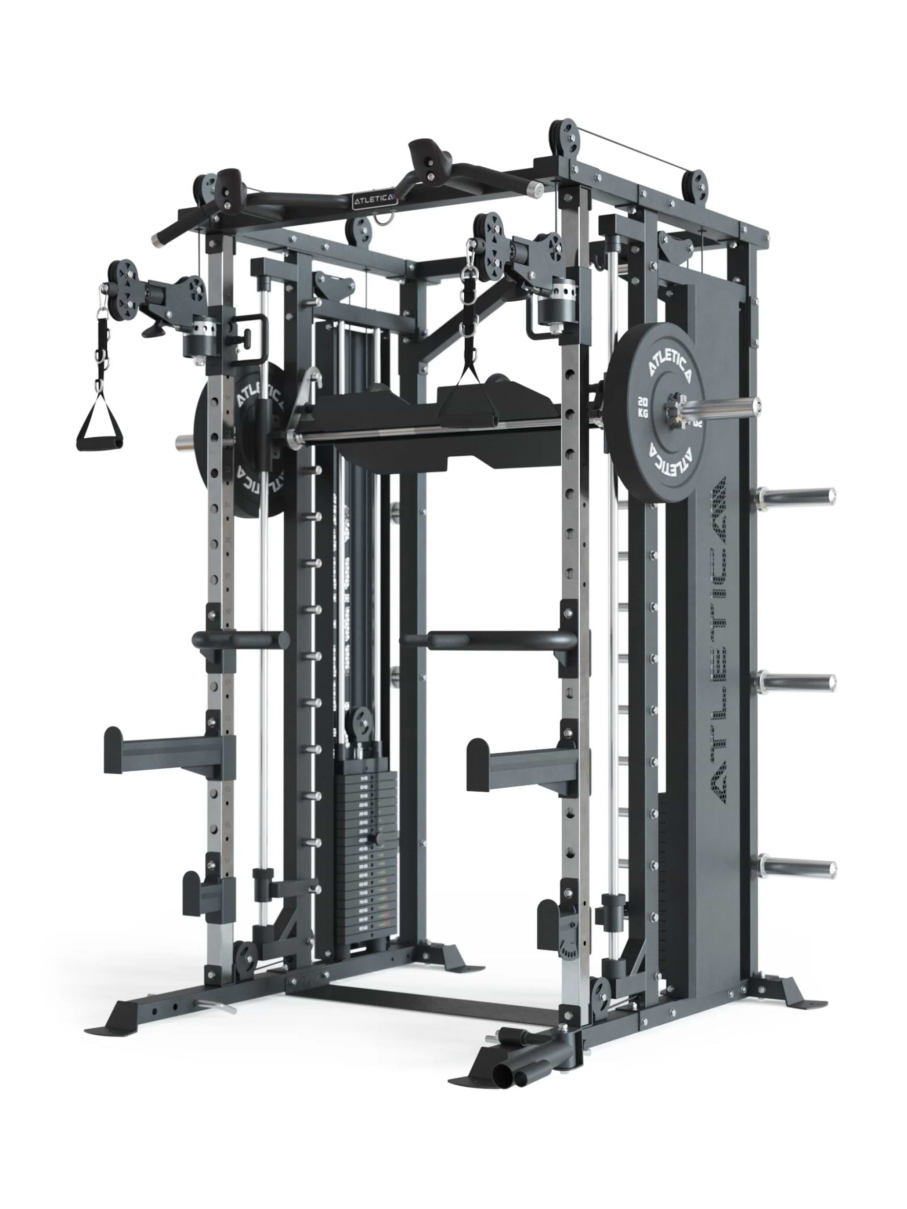 Kraftstation mit Smith Maschine und 360° Flex-Cross System X-Fortress