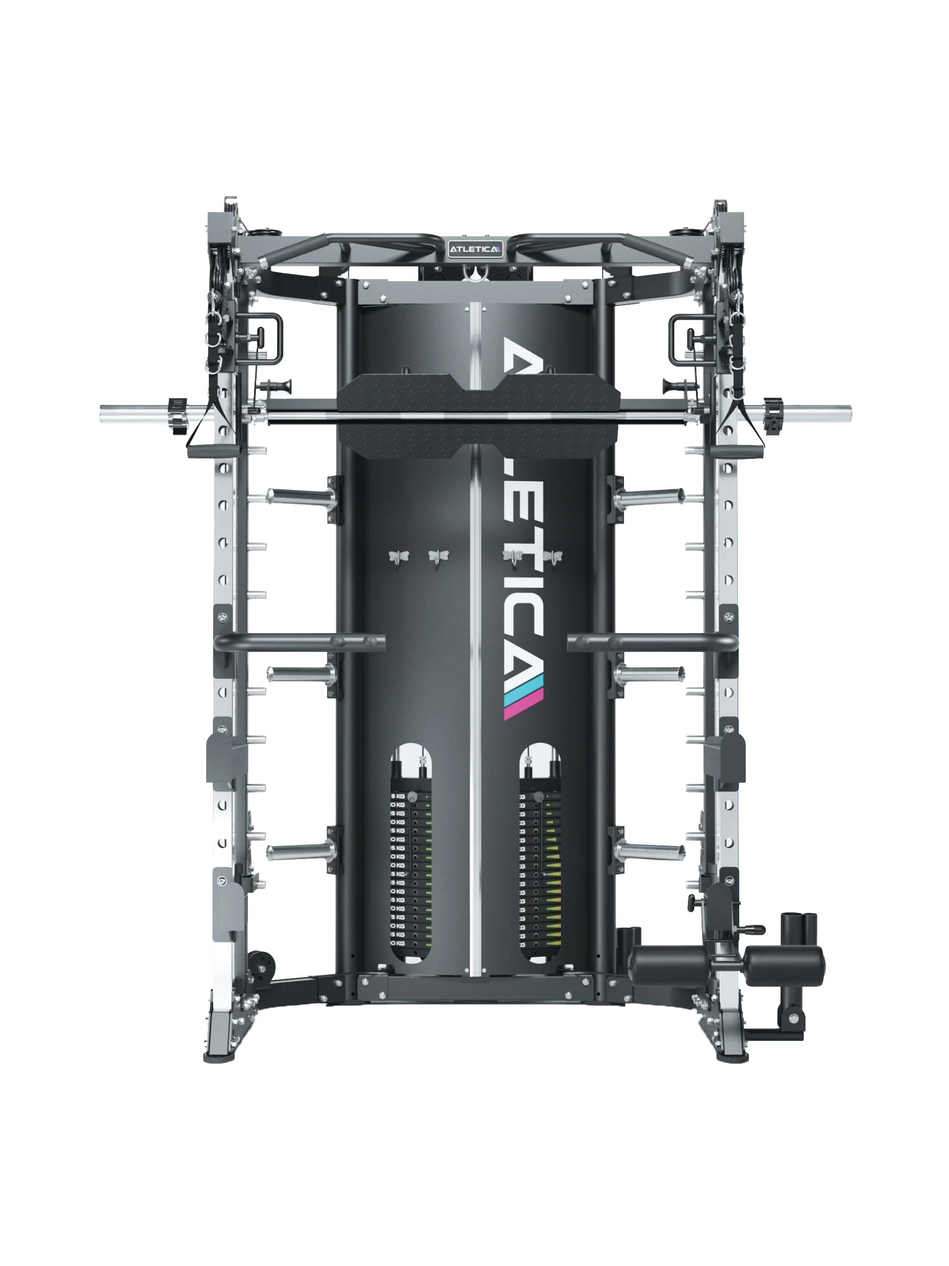 Multipresse X-Prime: mit Powerlifting Monolifts, Jammer Arme, Beinpresse, Legblocker, Dip, Latzug bis 180kg, ideal für Powerlifter und Kraftsportler