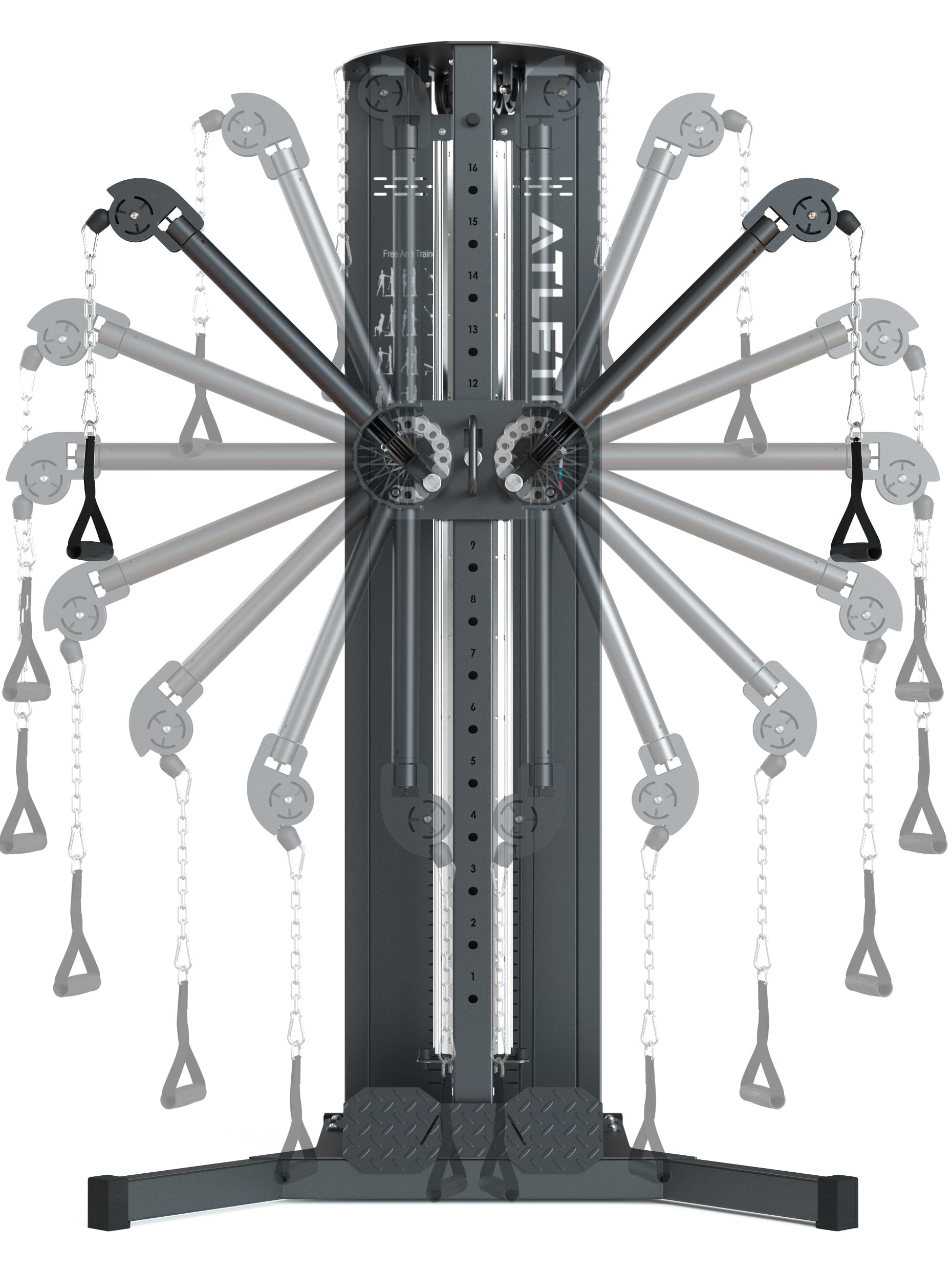 Kabelzugstation Kronika – Functional Cable Station mit schwenkbaren Armen für maximale Trainingsfreiheit