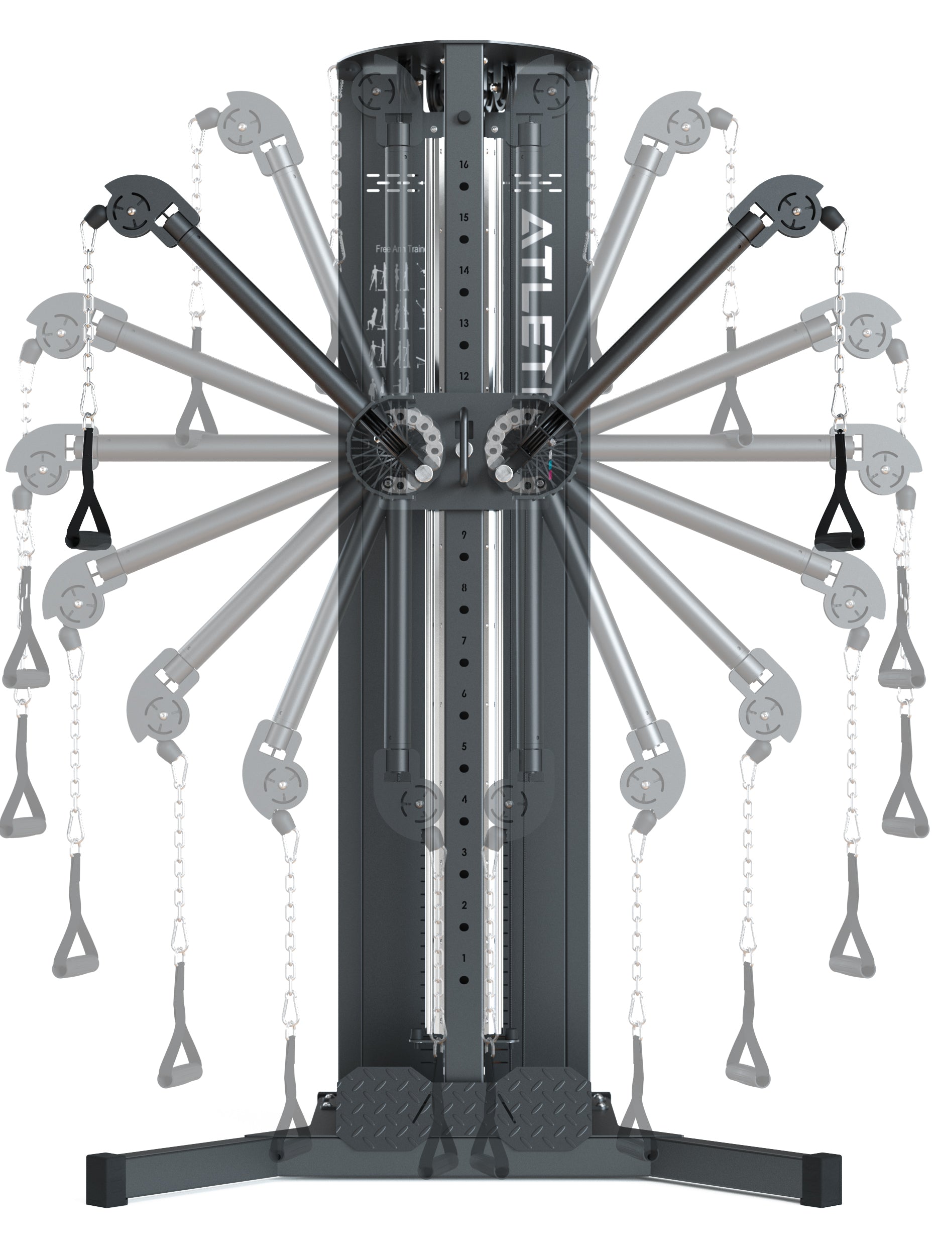 Kabelzugstation Kronika – Functional Cable Station mit schwenkbaren Armen für maximale Trainingsfreiheit