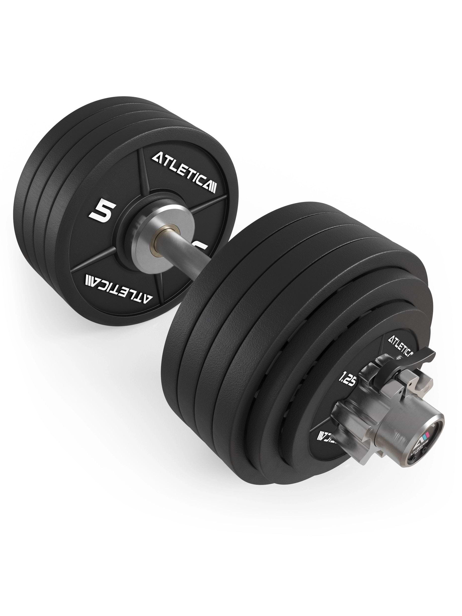 Kurzhanteln mit Gewichten: L2 Olympia Kurzhantel Set | 59 cm | 47,5 kg Iron Plates | Ø 50 mm | 190.000 PSI | Hochbelastbar & verchromt | Kugelgelagert