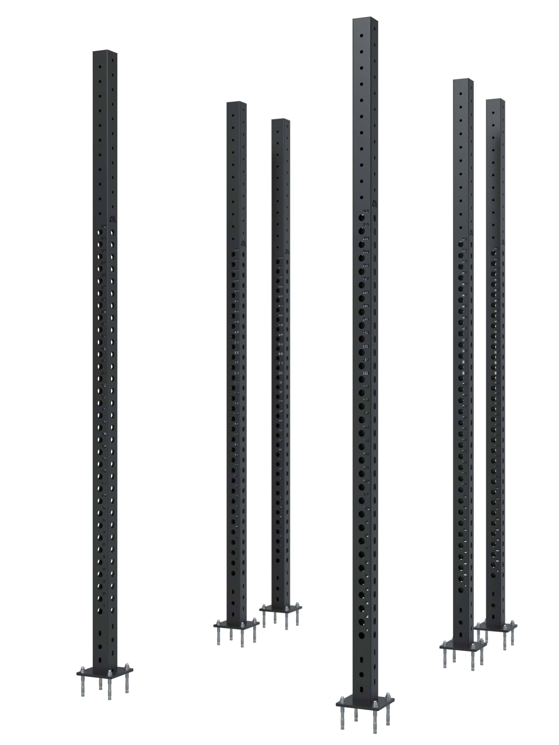 Bolzenanker Set für die Verankerung für Magma Pro sechs Pfosten Outdoor Power Rack in Zement und Beton