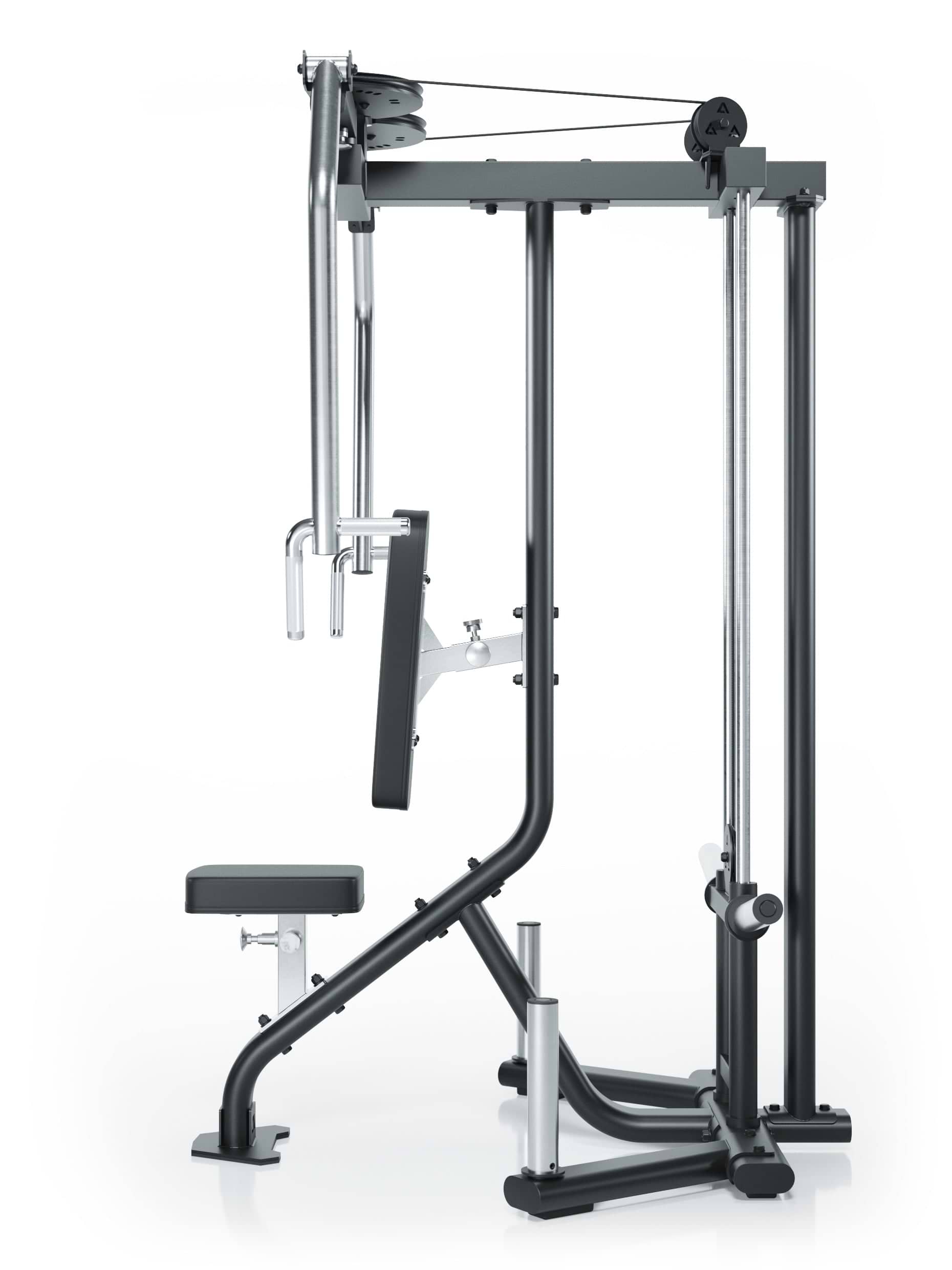 ATLETICA MANTIS Butterfly & Reverse Combo Plate Loaded – Seitenansicht Reverse-Modus