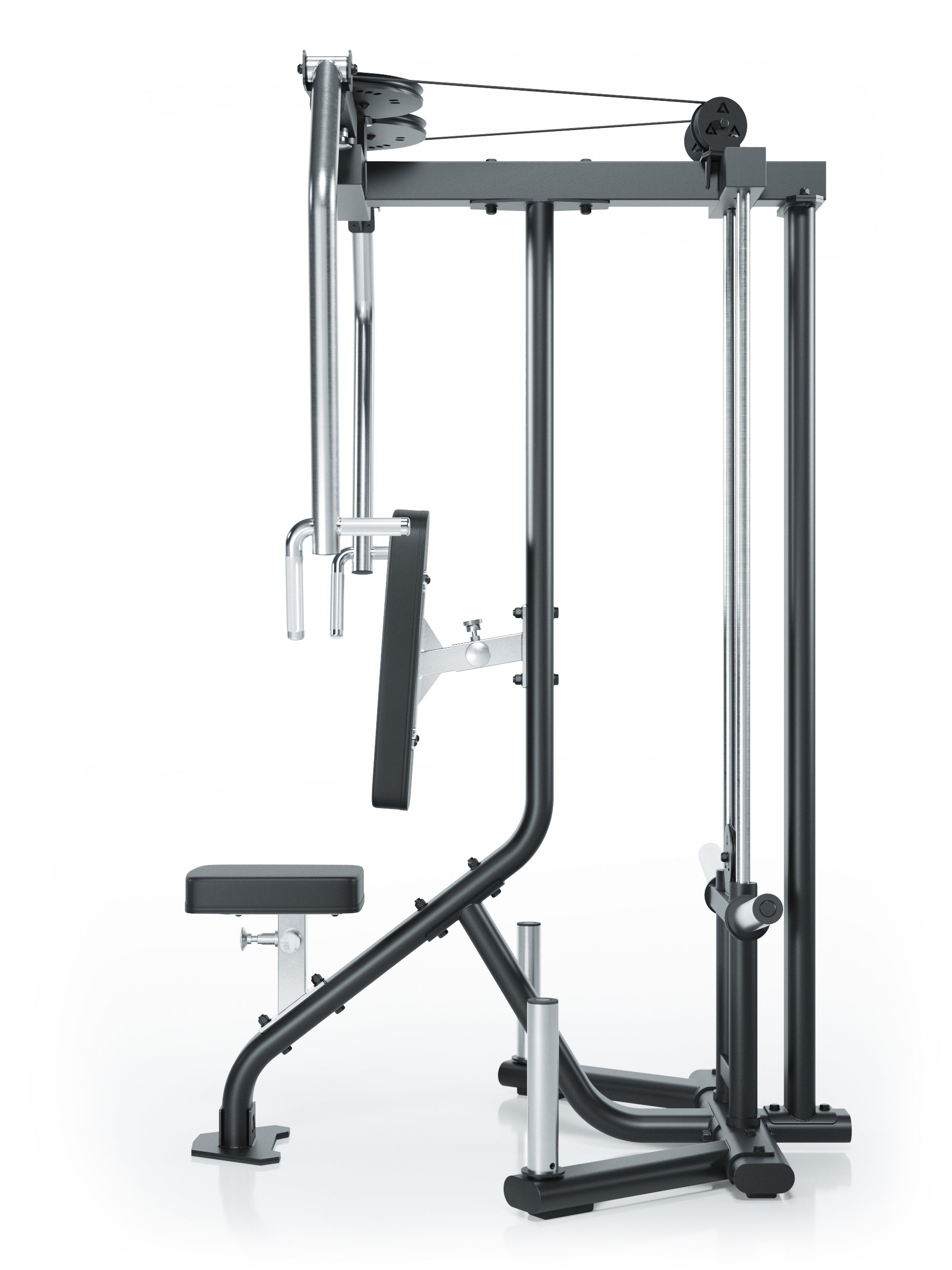 ATLETICA MANTIS Butterfly & Reverse Combo Plate Loaded – Seitenansicht Reverse-Modus