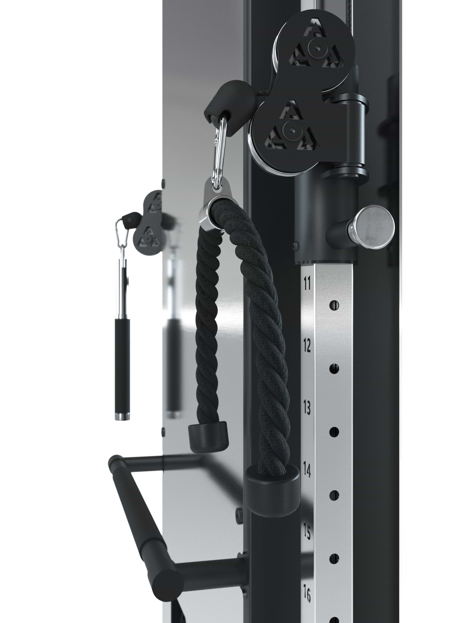 Wandzugstation: 2x60kg Gewichtsblöcke