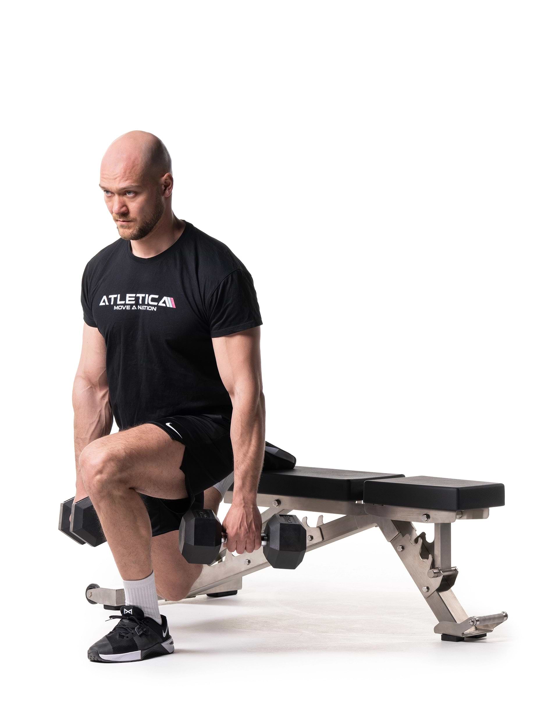 Onyx | Udendørs træningsbænk i rustfrit stål