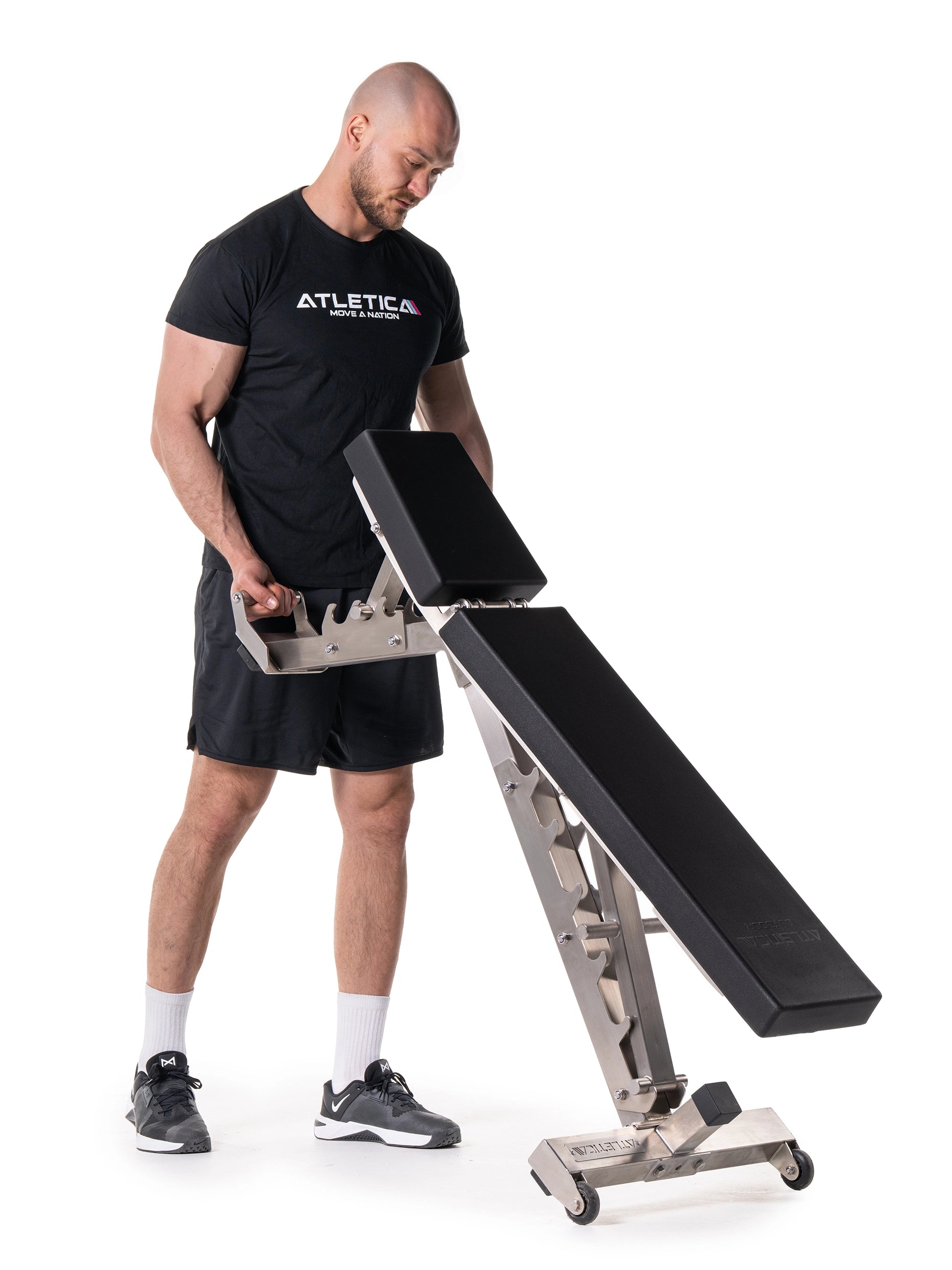 Onyx | Udendørs træningsbænk i rustfrit stål