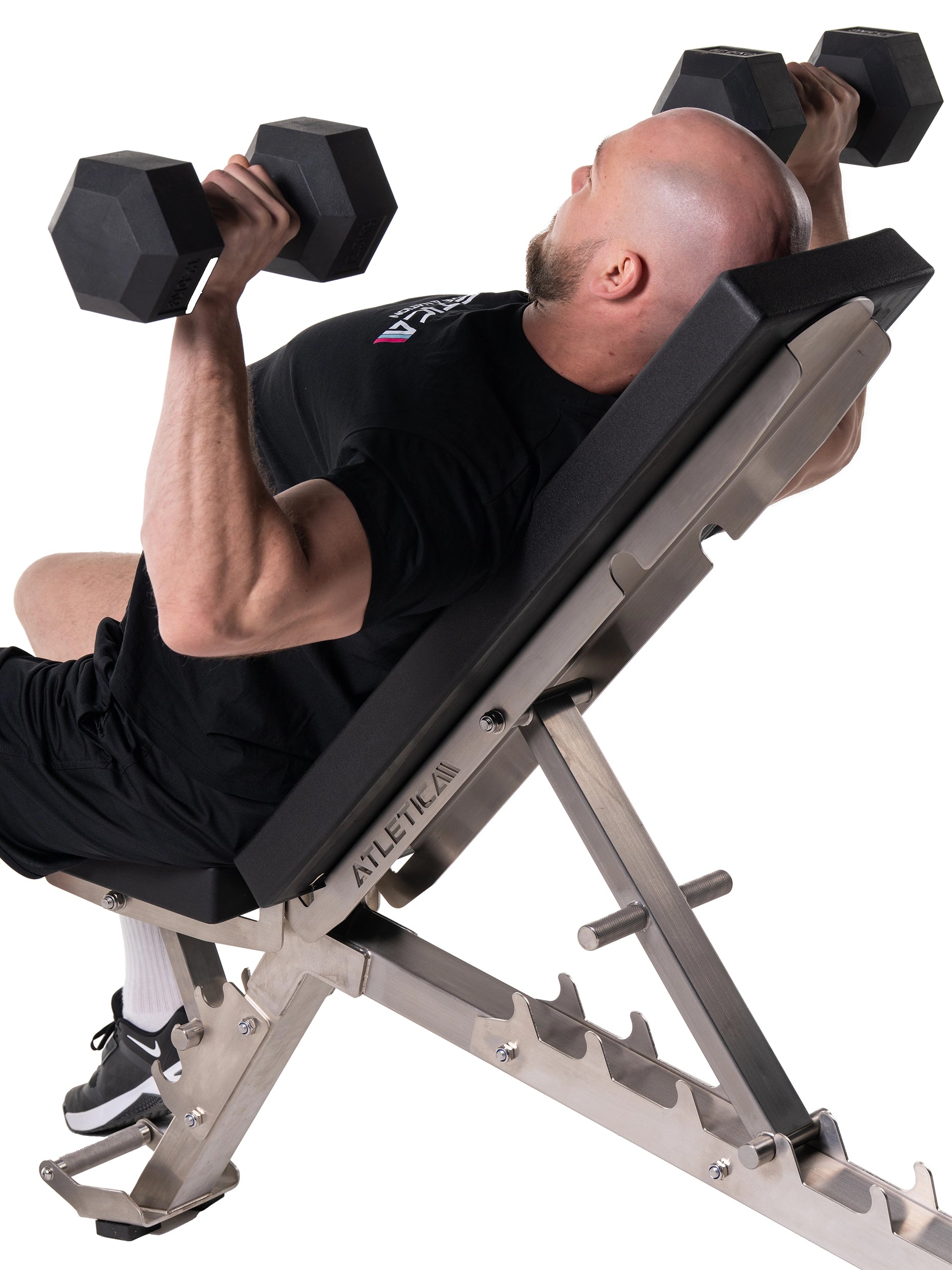 Onyx | Udendørs træningsbænk i rustfrit stål