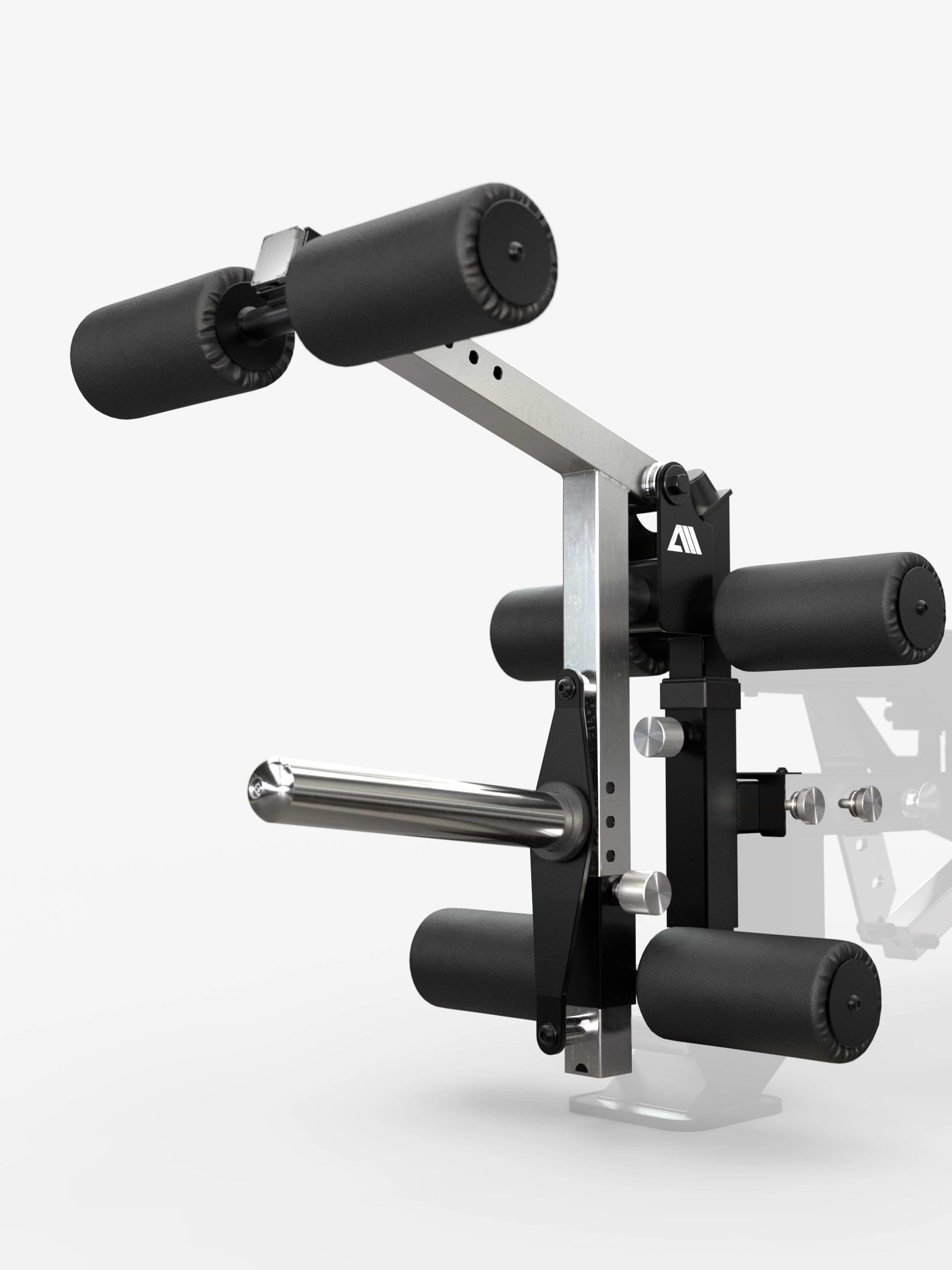 Atletica Predator EVO modulare Hantelbank - EVO Leg Option mit gepolsterter Rollenvorrichtung und Verstellpin