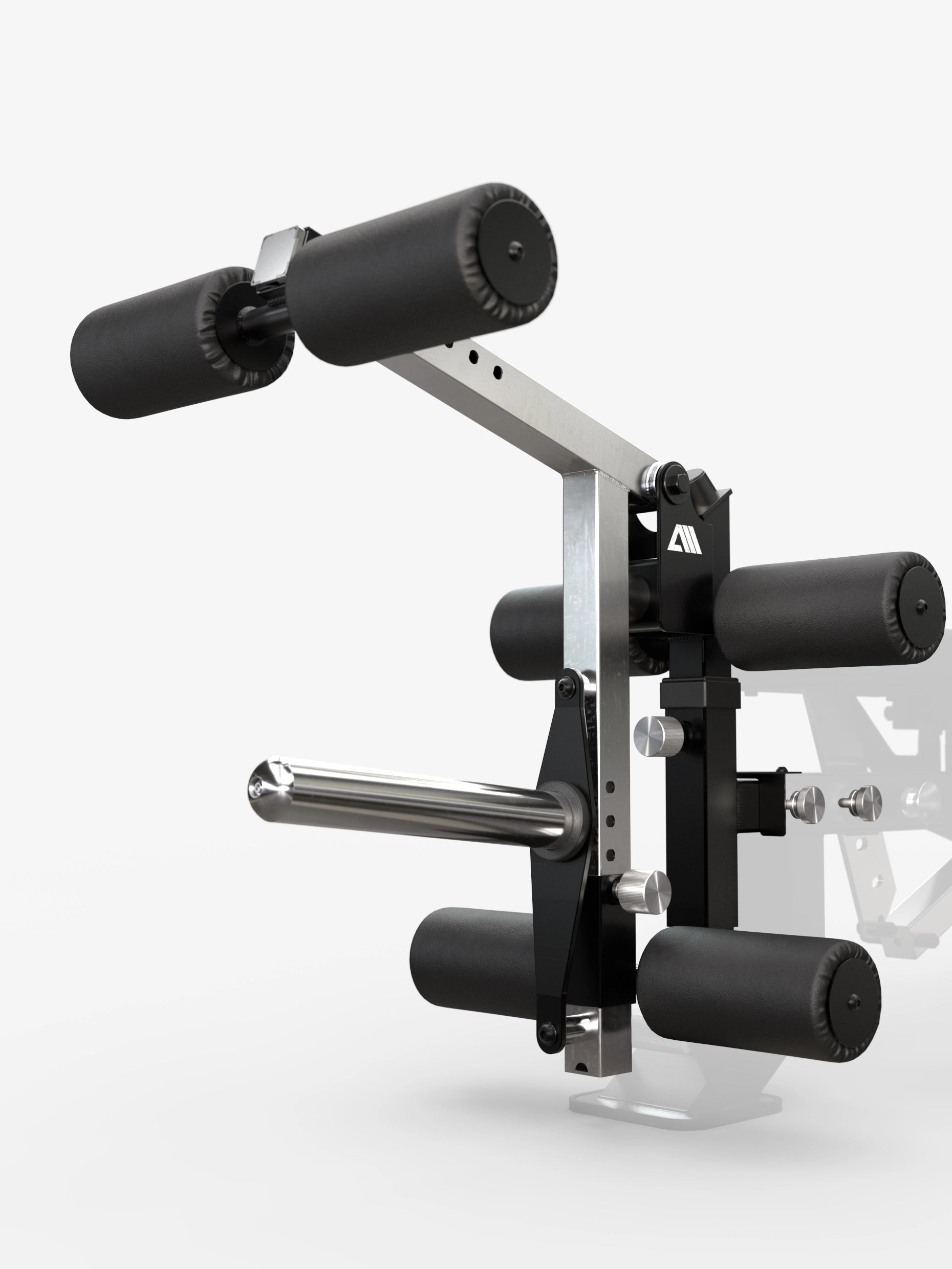 Atletica Predator EVO modulare Hantelbank - EVO Leg Option mit gepolsterter Rollenvorrichtung und Verstellpin