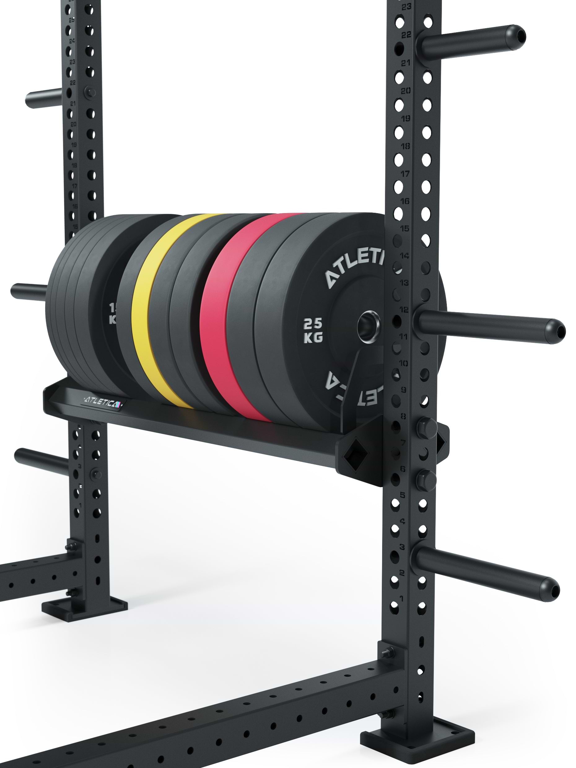 Ablage für Wallballs und Hantelscheiben für R8 Power Racks