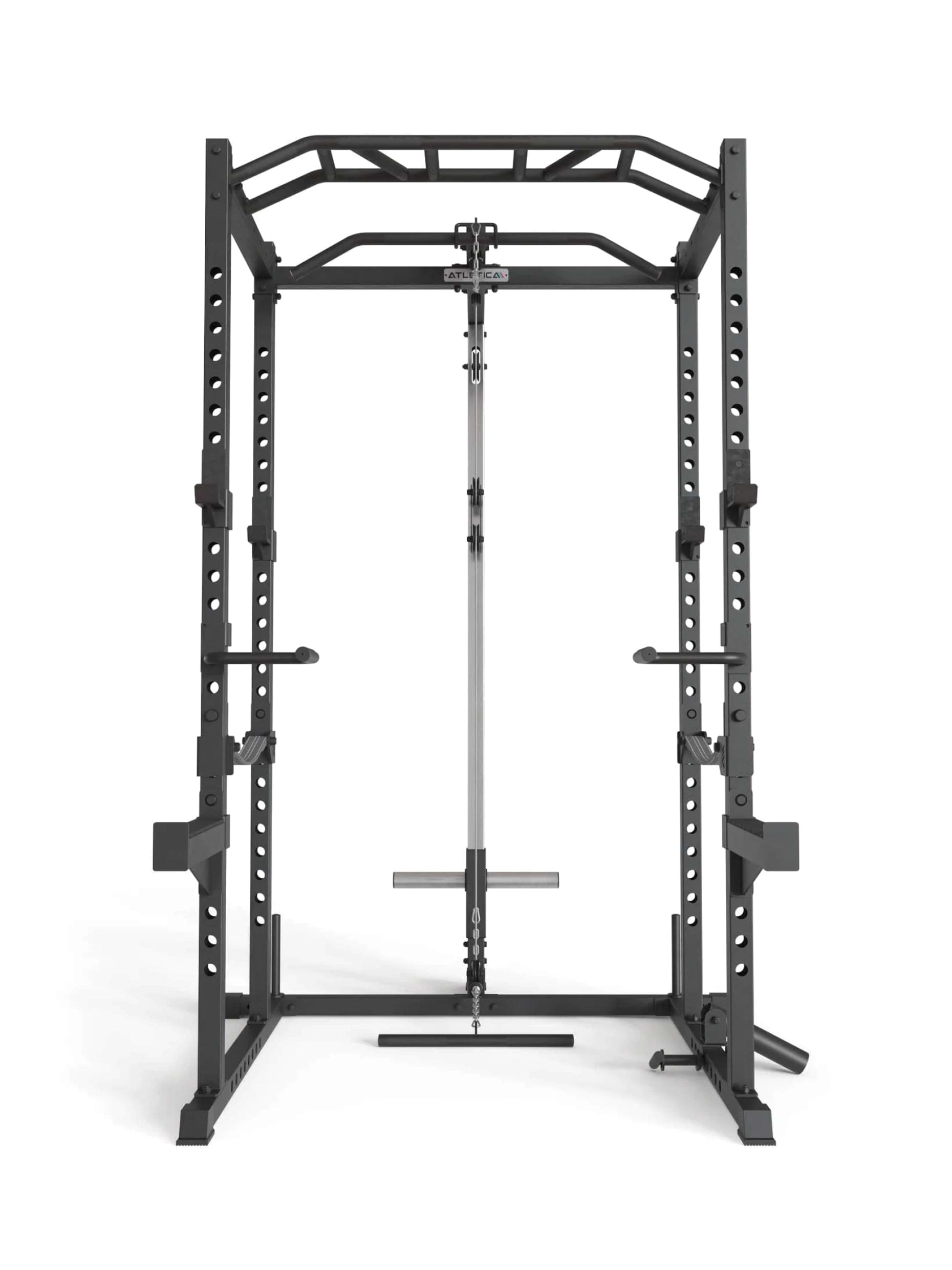 Power Rack mit Vollausstattung R5 Combat, für das Krafttraining mit Hantelbank und Gewichten zu Hause,