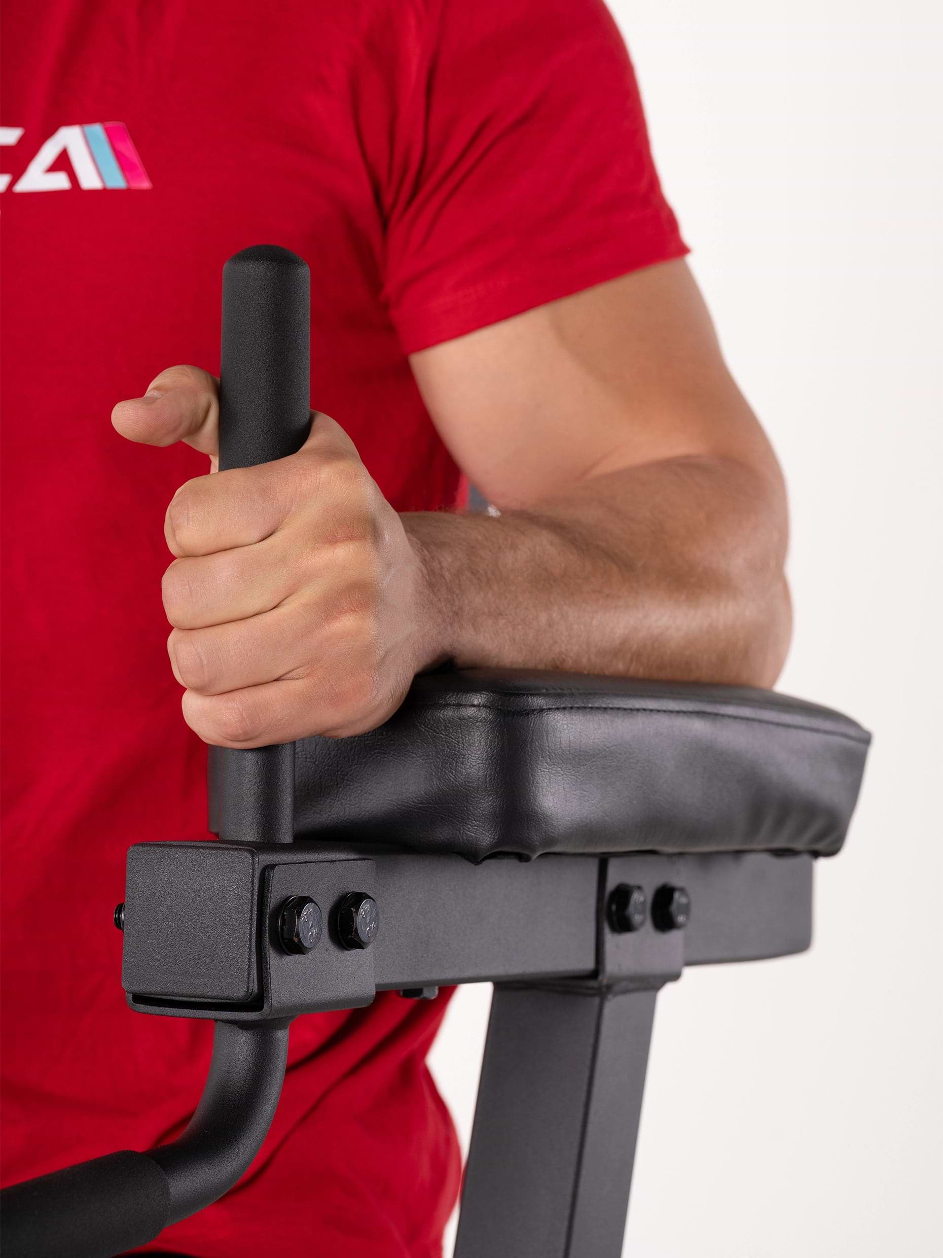 Haltegriff und Polster am Power Tower von Atletica